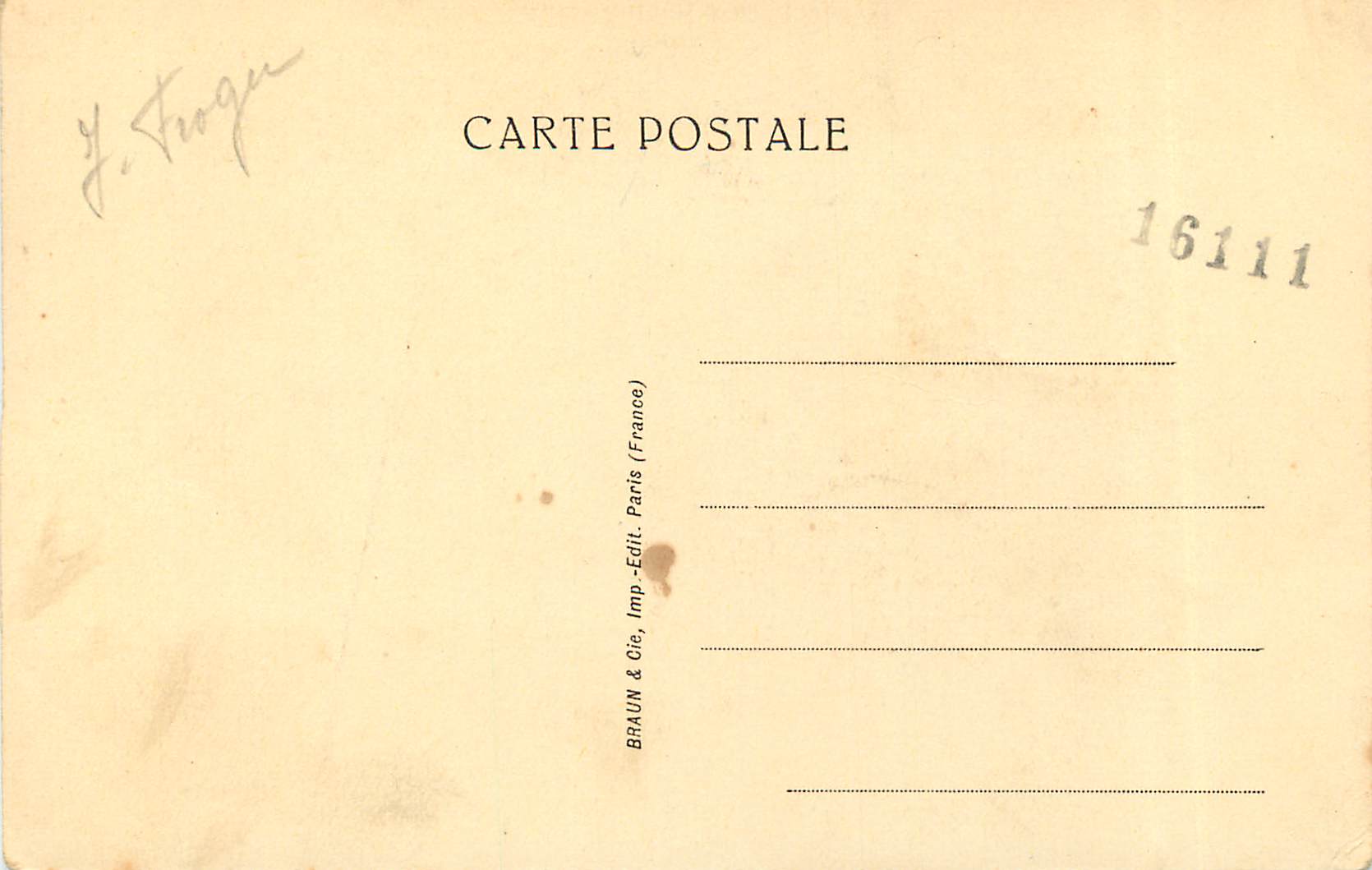 CPA Collection Wildenstein Cezanne Emile Zola et Paul Alexis  — Verso