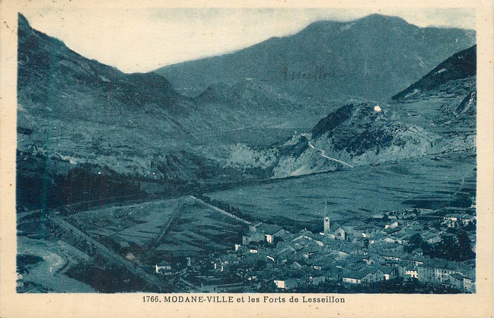 CPA Modane Ville et les Forts de Lesseillon 