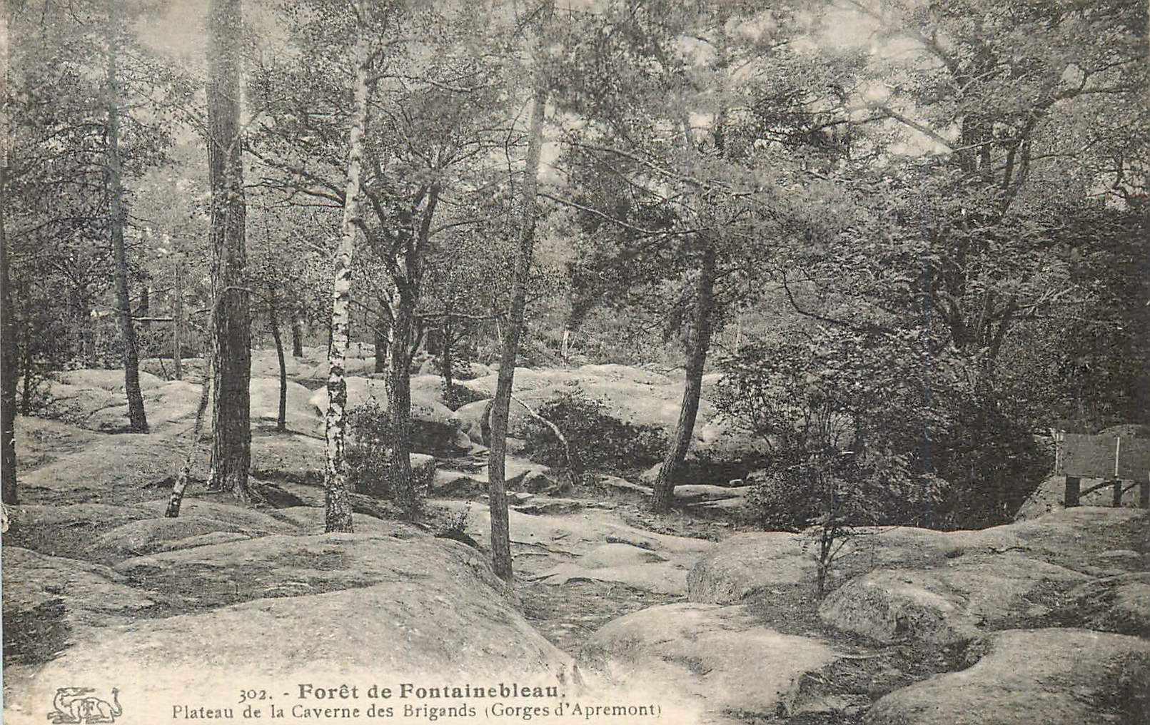 Bosque de Fontainebleau — Plataforma de la Cueva de los Bandidos (Gargantas de Apremont) — n° 302