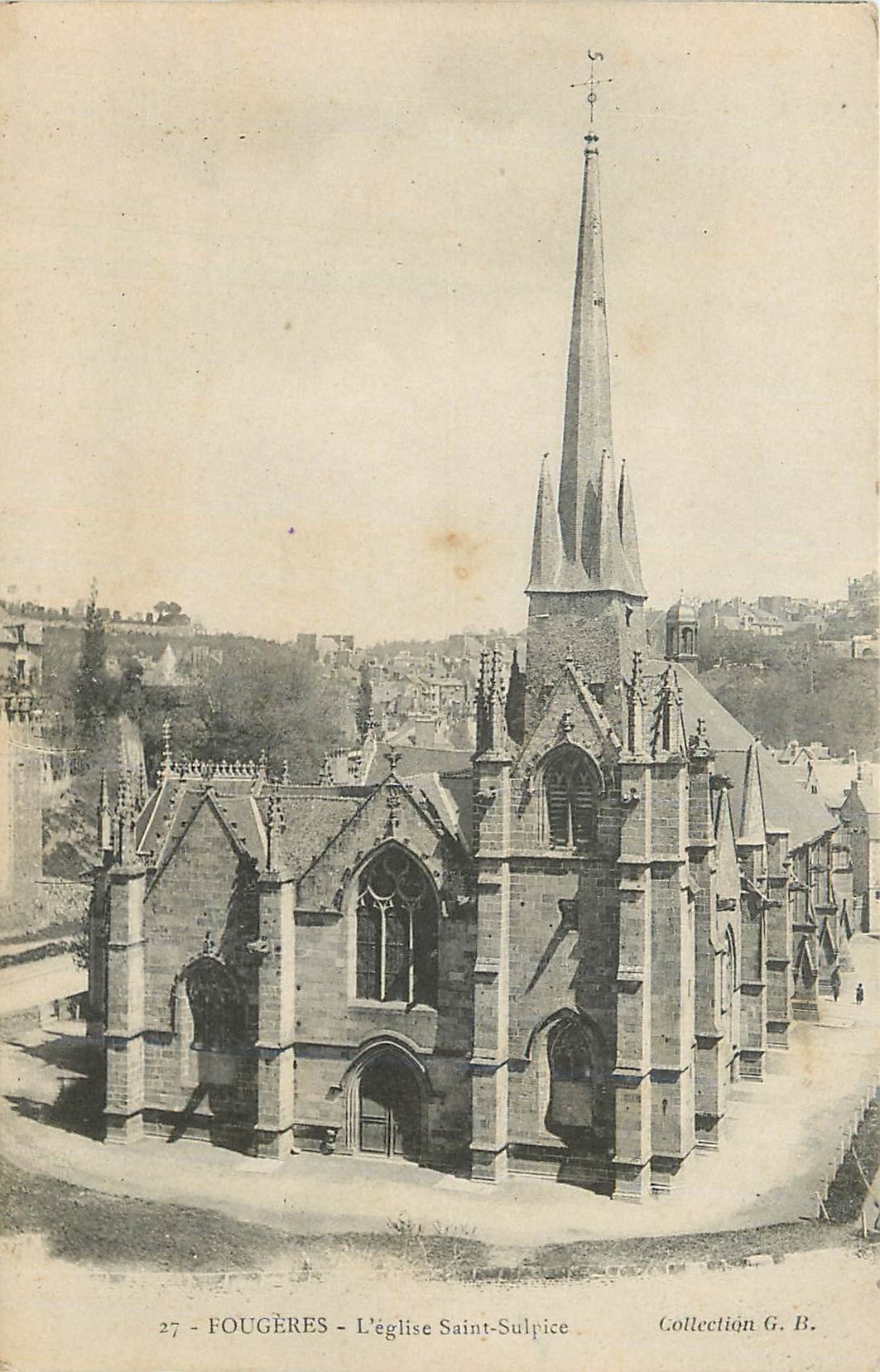 Fougères - La iglesia de San Sulpicio — Colección G. B. n°27