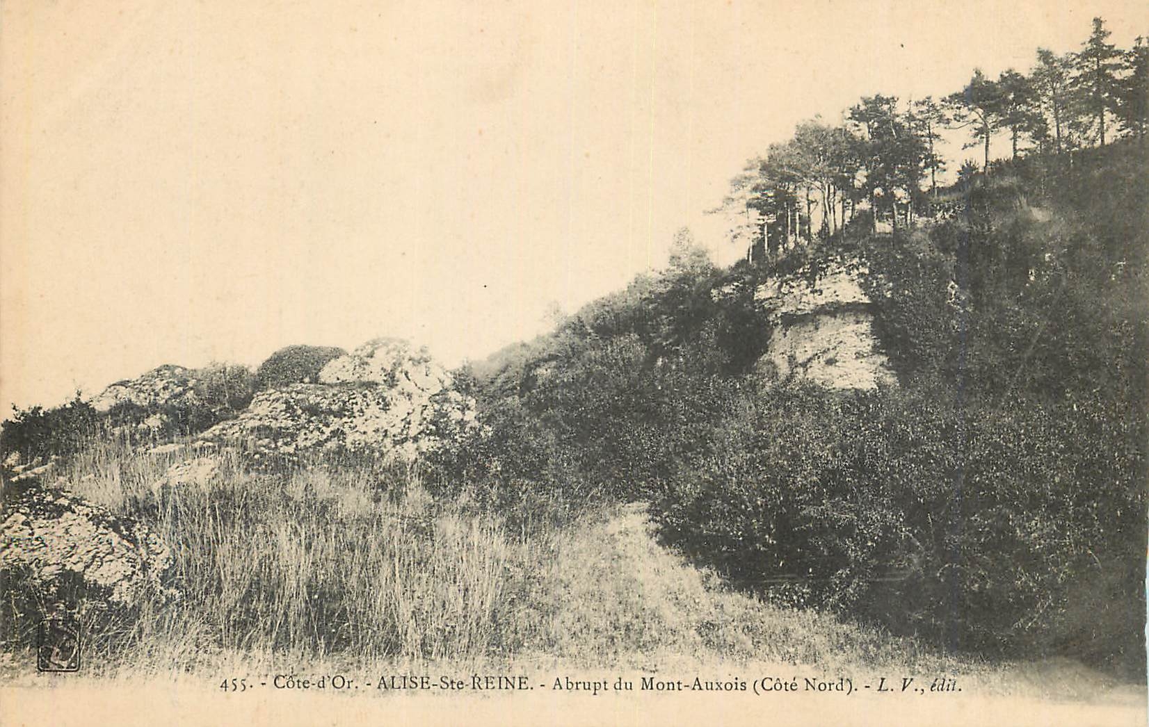 CPA Cote d Or Alise Ste Reine Abrupt du Mont Auxois Cote Nord 