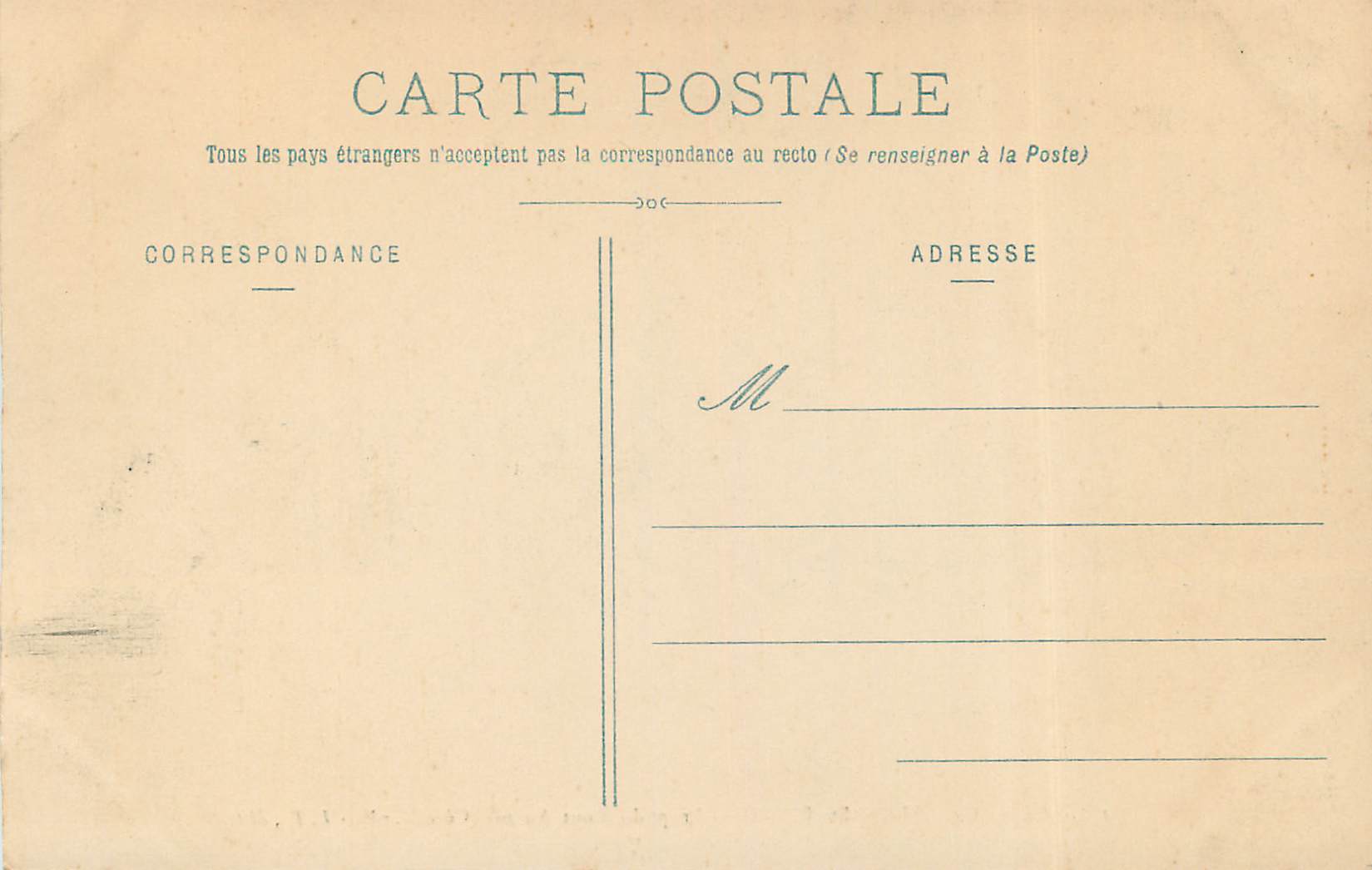 CPA Cote d Or Alise Ste Reine Abrupt du Mont Auxois Cote Nord  — Rückseite