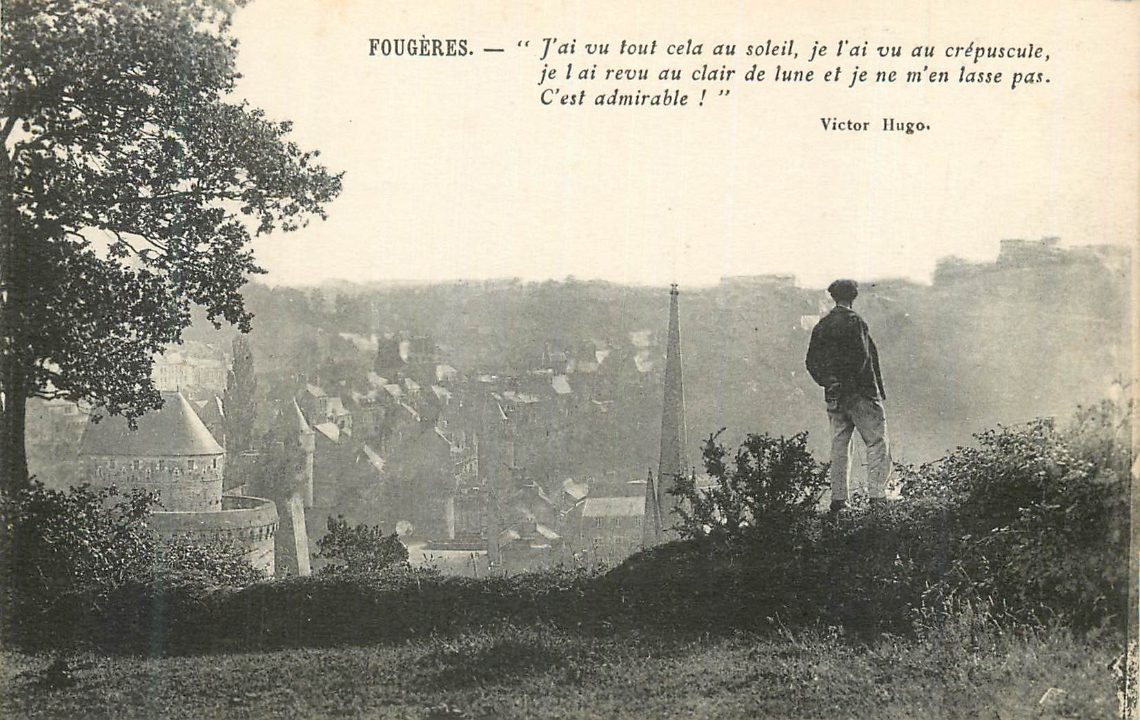 Fougères — Panoramablick auf den Schloss — Cliché A.D. N° 94