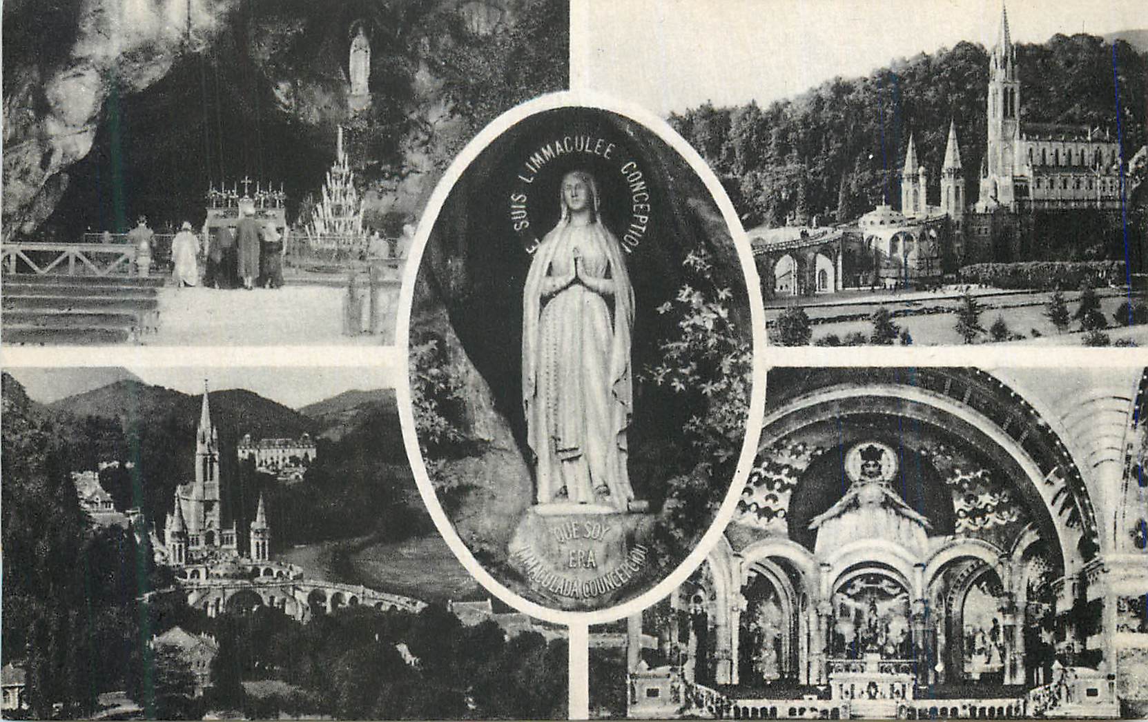 CPA Lourdes Souvenir de Lourdes 