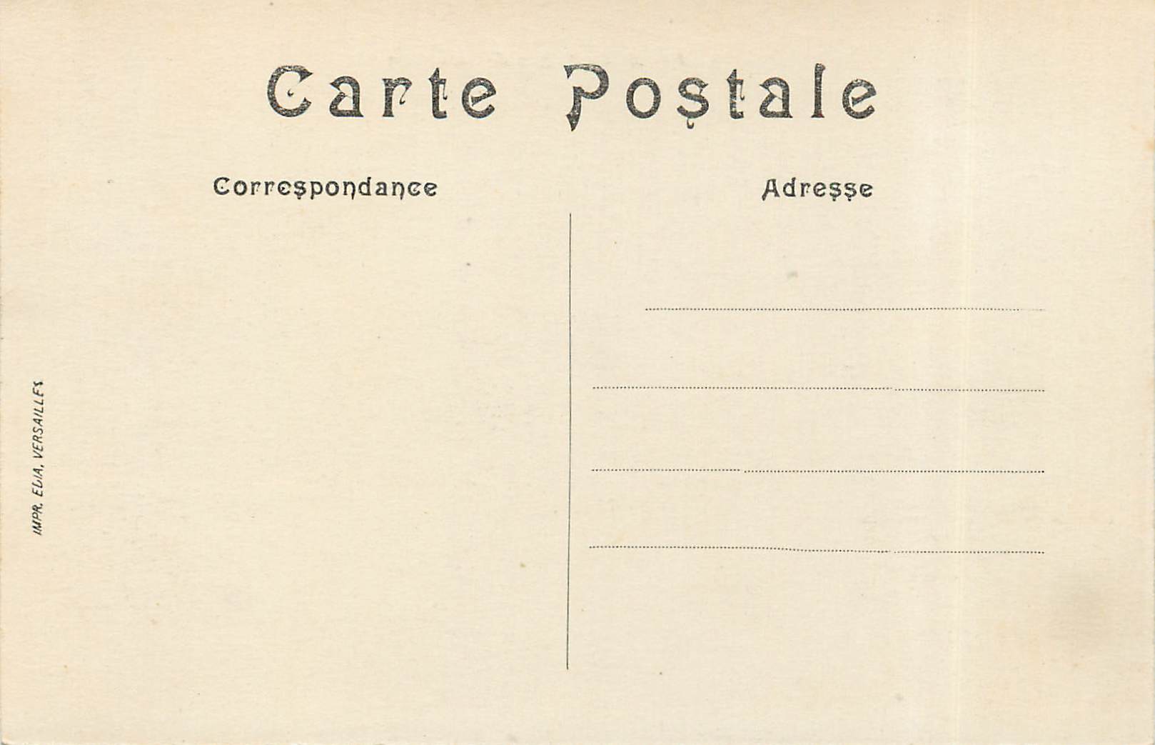 Façade du Palais de Versailles — vue du cour intérieur — éditeur NMPR, Elia, Versailles, n°2 — Reverso