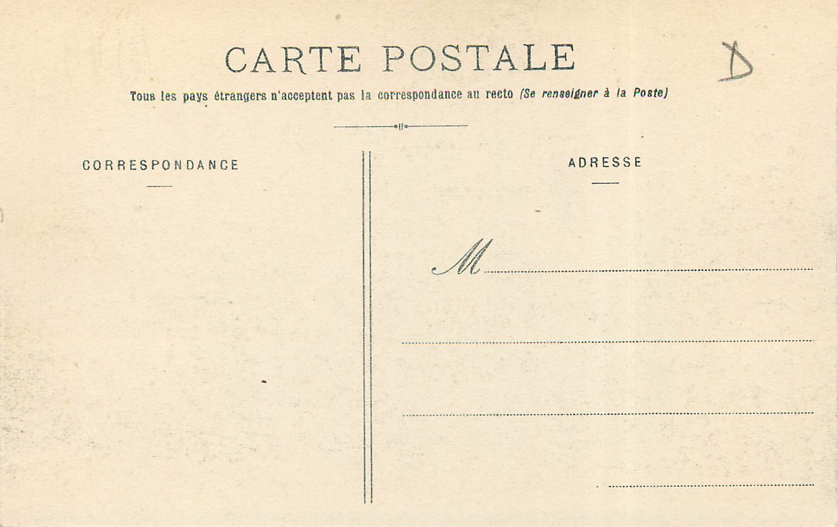 CPA Vittel Vosges  — Rückseite