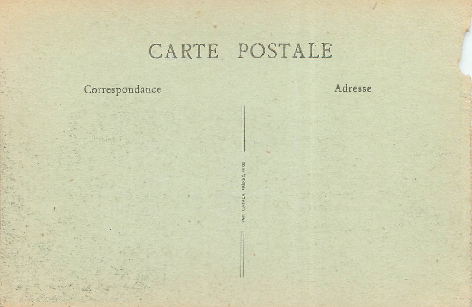 CPA Noyon apres la Guerre Ruines quartier de la rue des Merciers Militaria — Rückseite