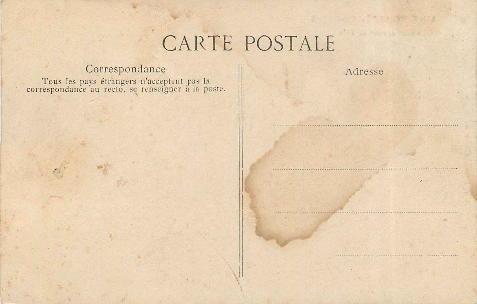 CPA Saint Honore les Bains Etablissement et Parc  — Rückseite