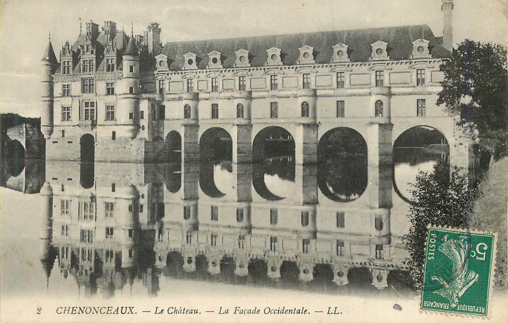 CPA Chenonceaux Le Chateau La Facade Occidentale 