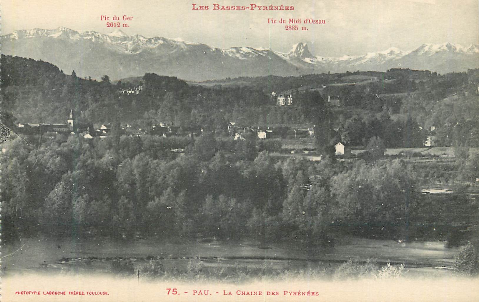 CPA Pau La Chaine des Pyrenees 