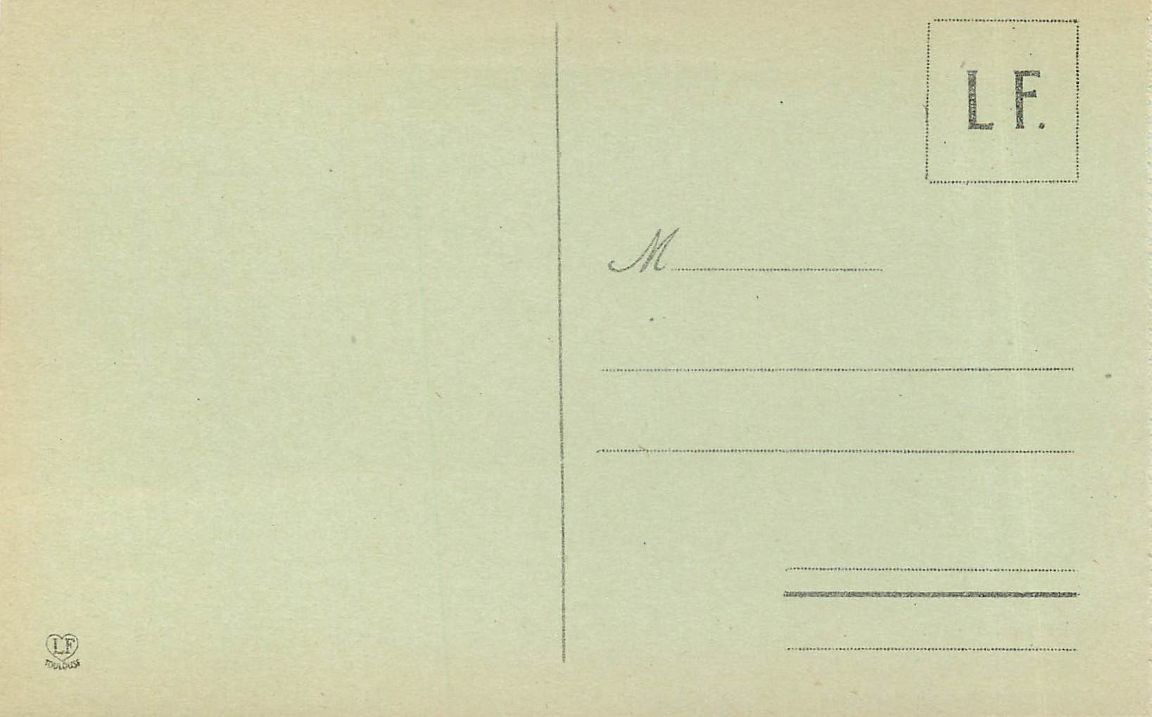 Pau - Le Pont, Le Château et Les Hôtels — Les Basses-Pyrénées — Phototypie Labouche Frères, Toulouse, n°33 — Rückseite