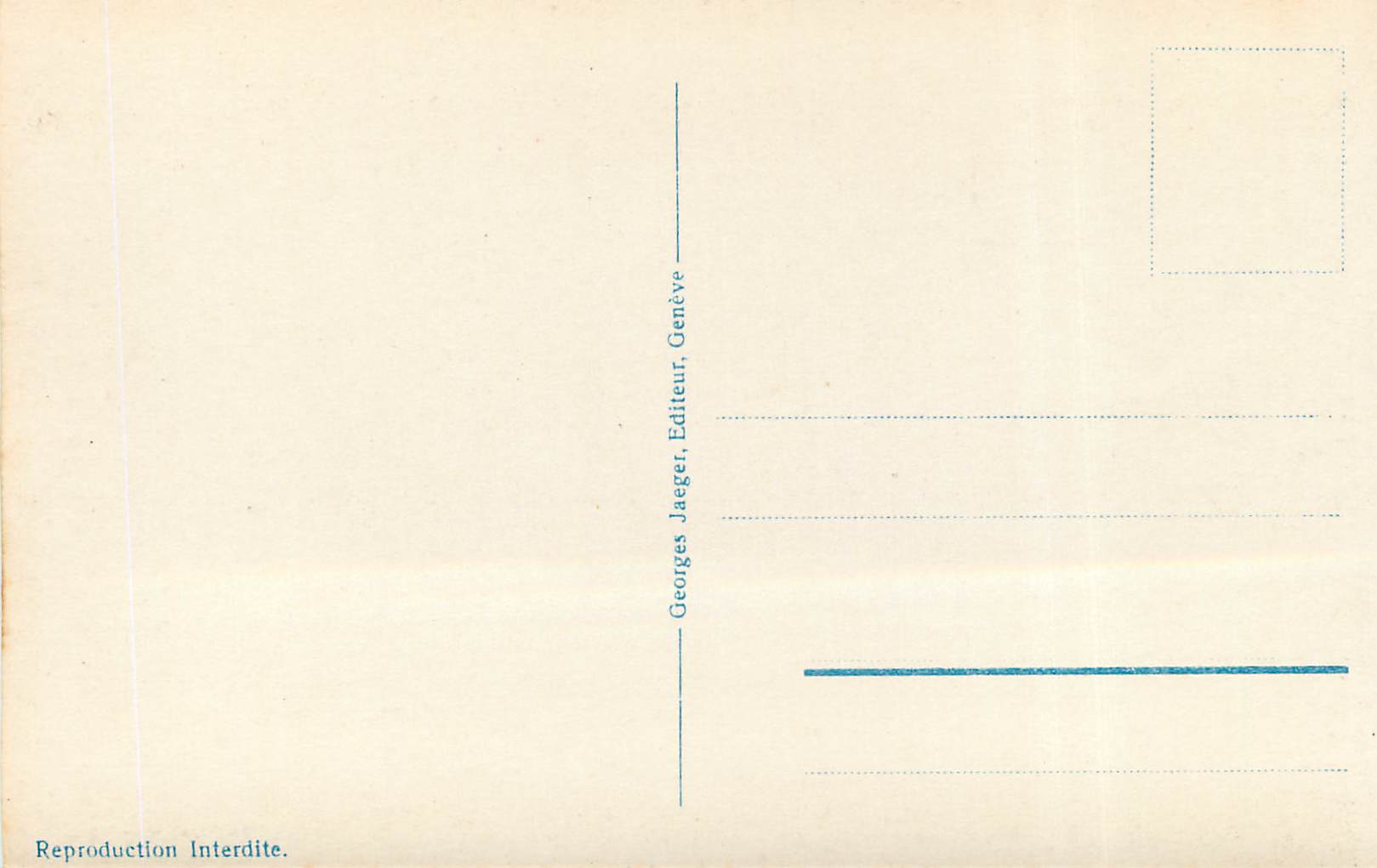 CPM Geneve Le Quai President Wilson  — Verso