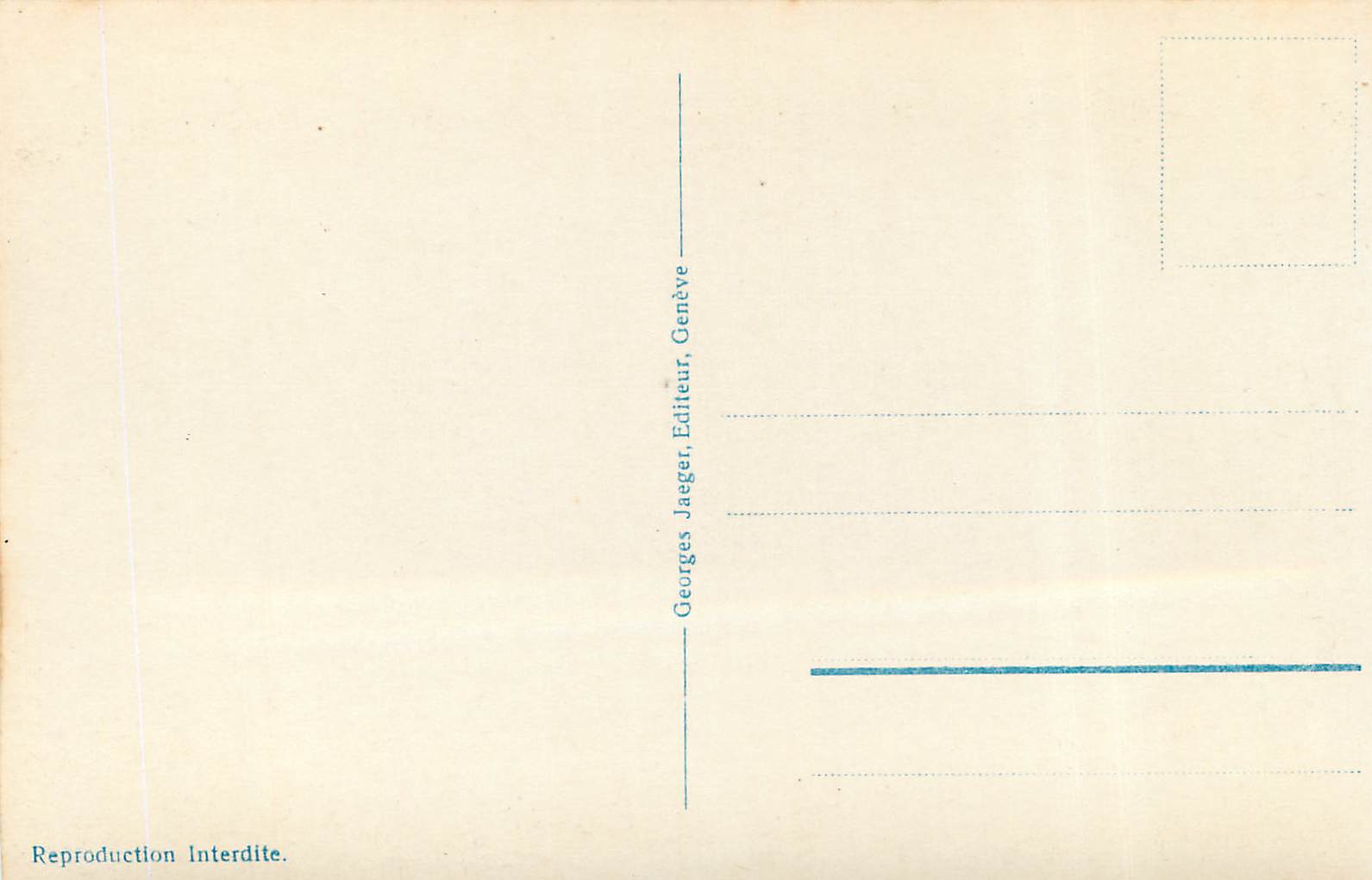 CPM Geneve Pont du Mont Blanc et Ile JJ Rousseau  — Verso