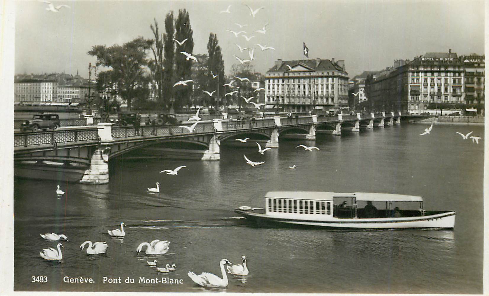CPM Geneve Pont du Mont Blanc 