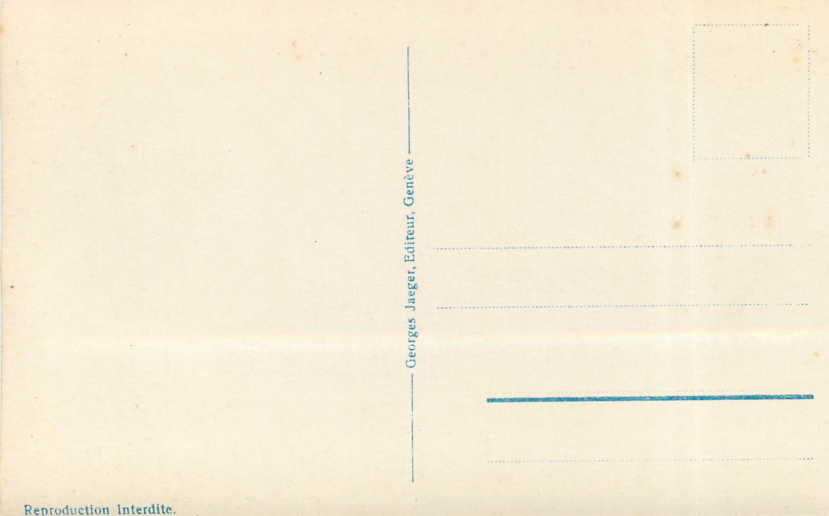 CPM Geneve Quai Wilson et le Palais des Nations  — Verso