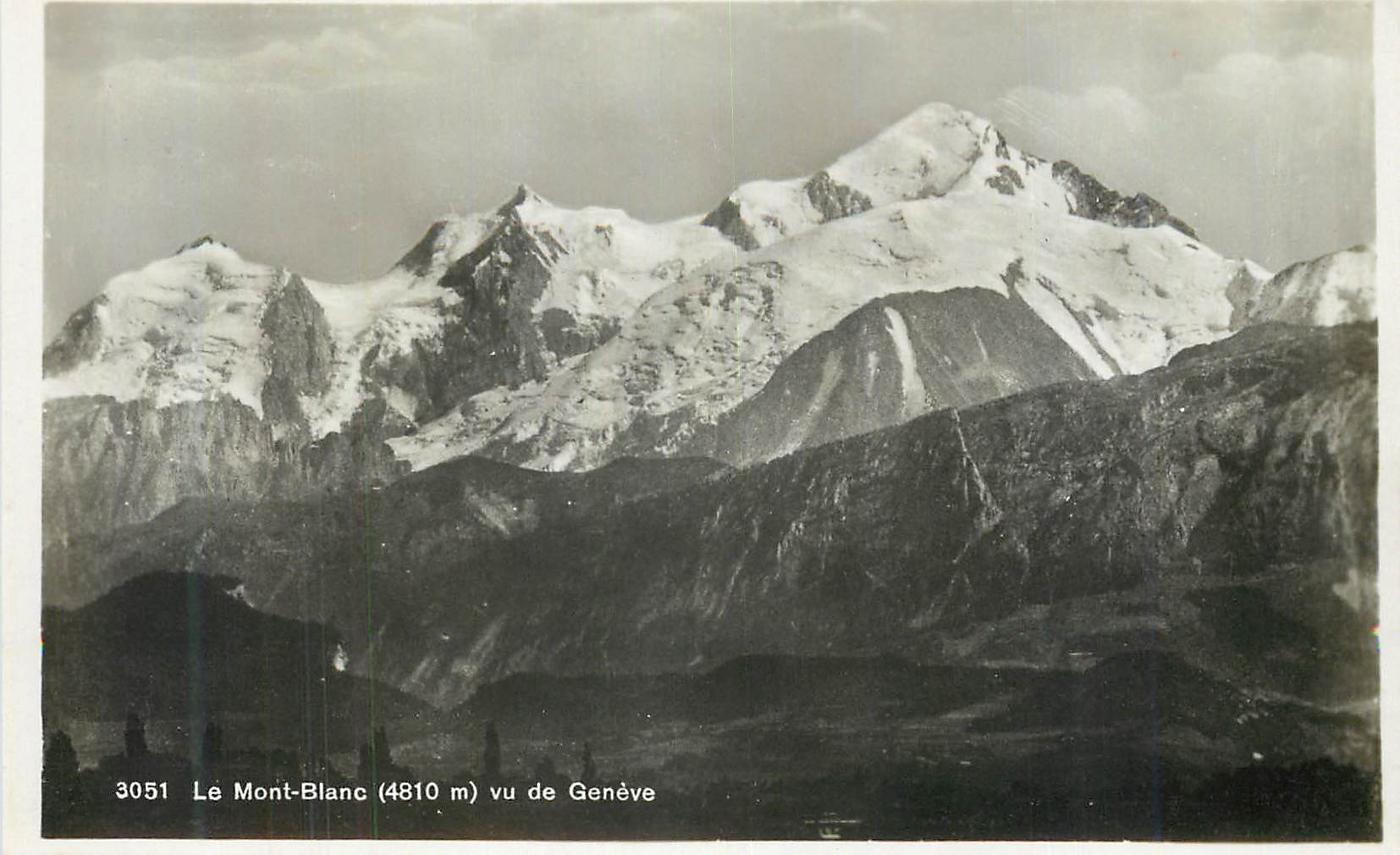 CPM Le Mont Blanc vu de Geneve 