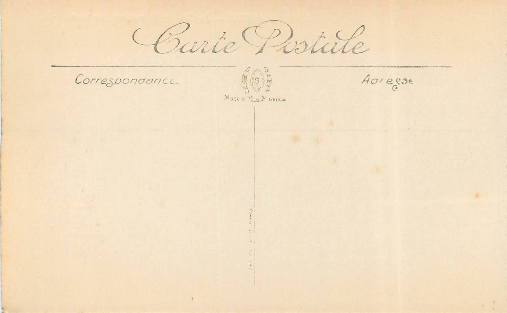 Biarritz — La Côte des Basques par gros temps — LL. n°74 — Rückseite