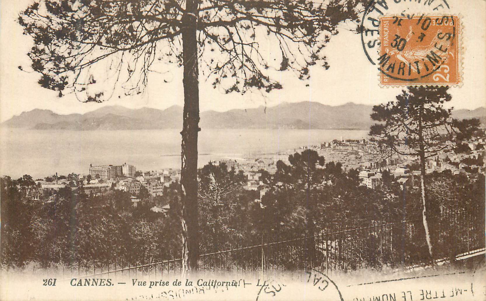 CPA Cannes Vue prise de la Californie 