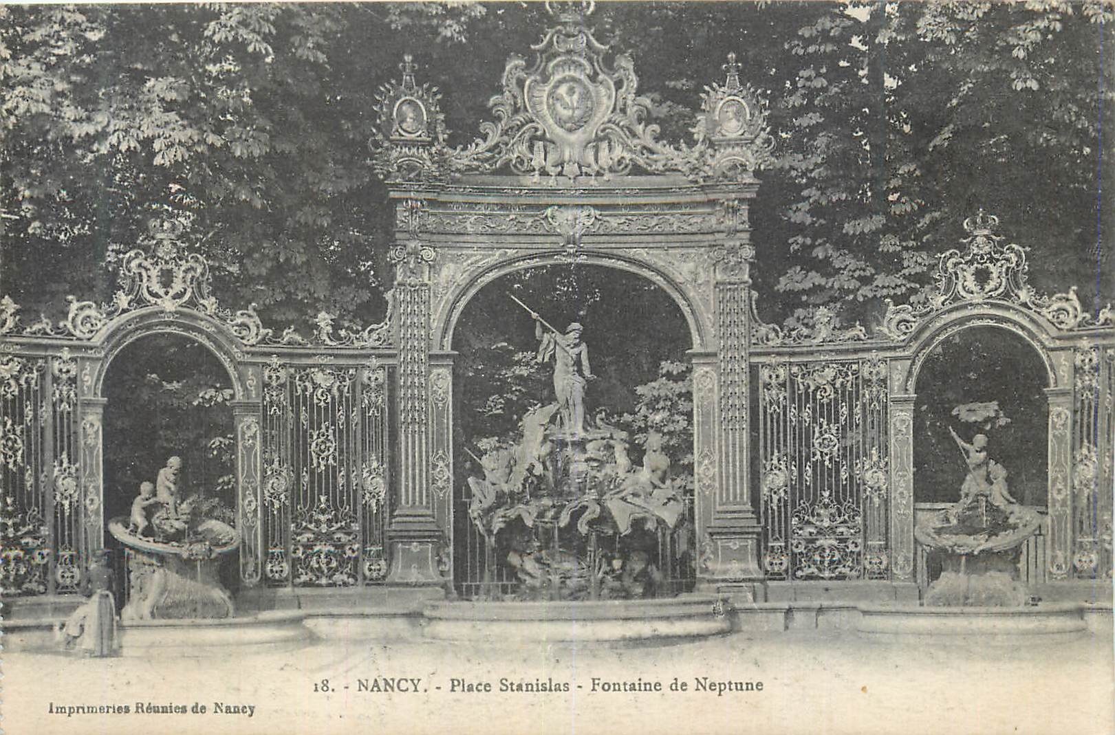 CPA Nancy Place Stanislas Fontaine de Neptune 