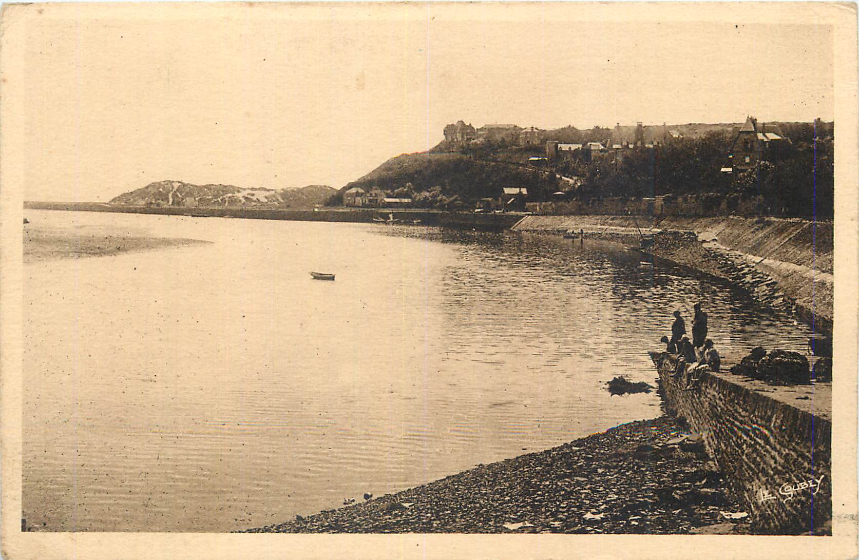 CPA Carteret Vue generale du port 