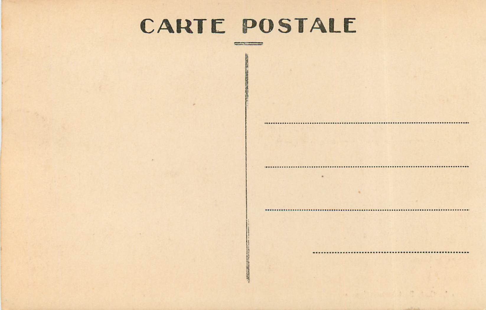 CPA Lyon Place Bellecour  — Verso