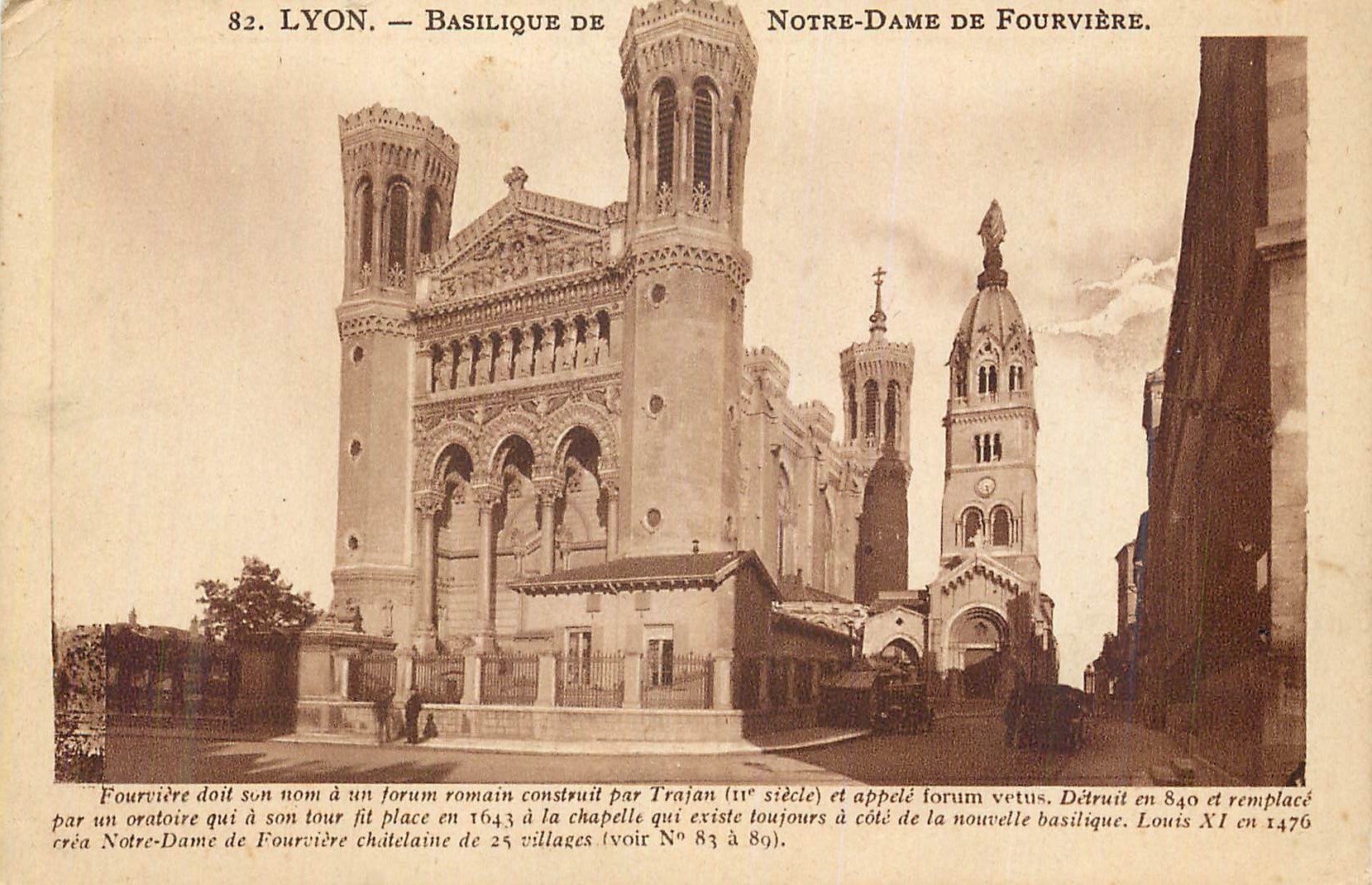 CPA Lyon Basilique Notre Dame de Fourviere 