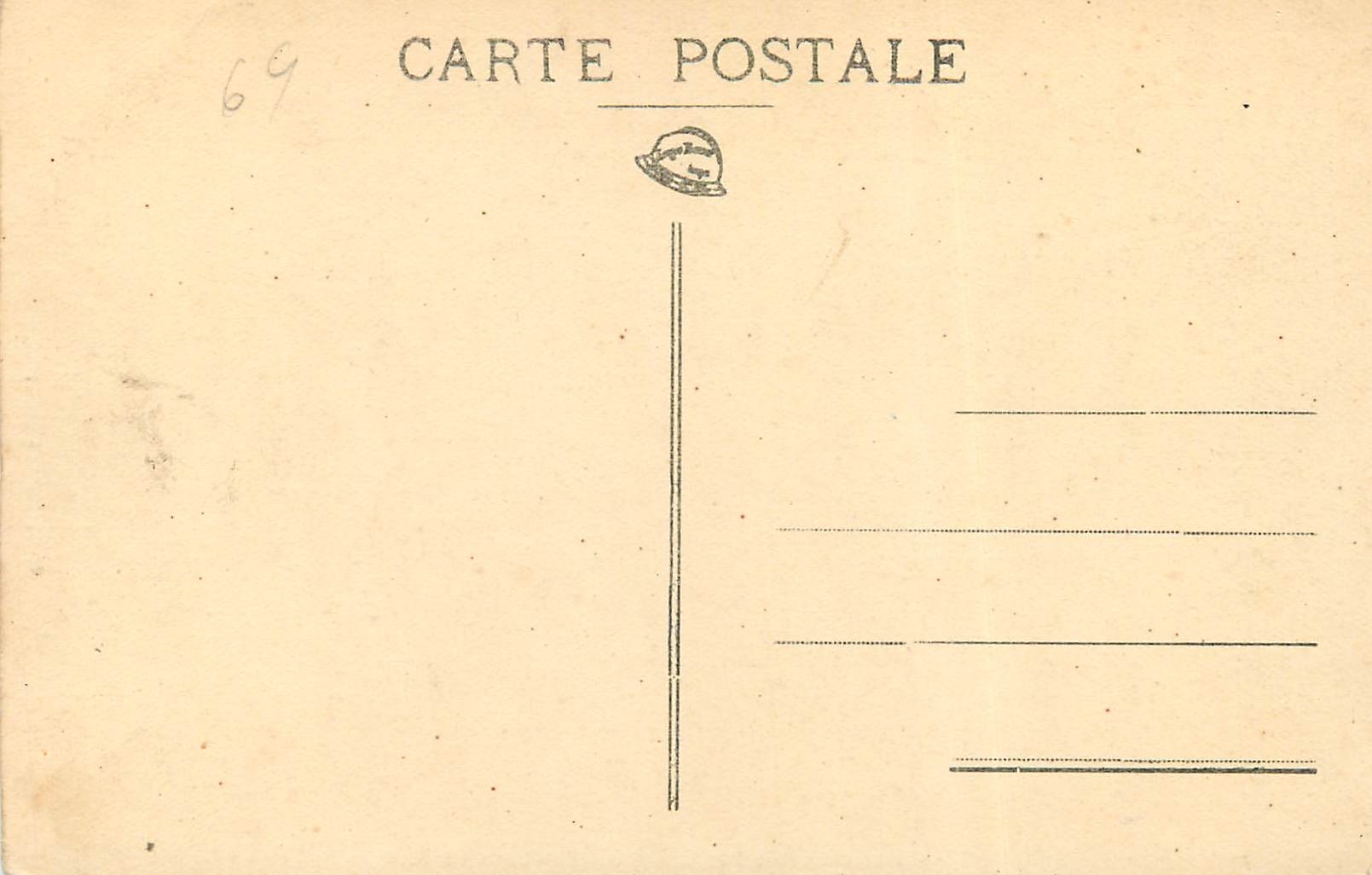 CPA Lyon Pensionnat des Lazaristes Grand Salon  — Verso