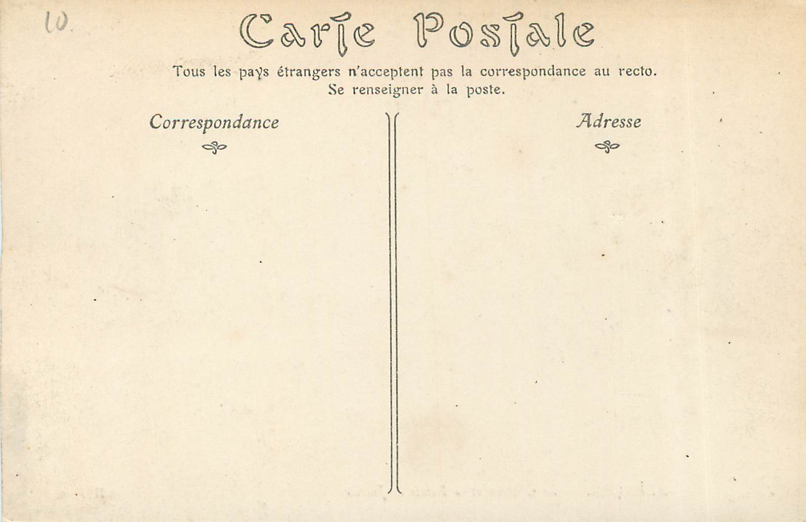 CPA Alencon Le Chateau et le Palais de Justice  — Rückseite