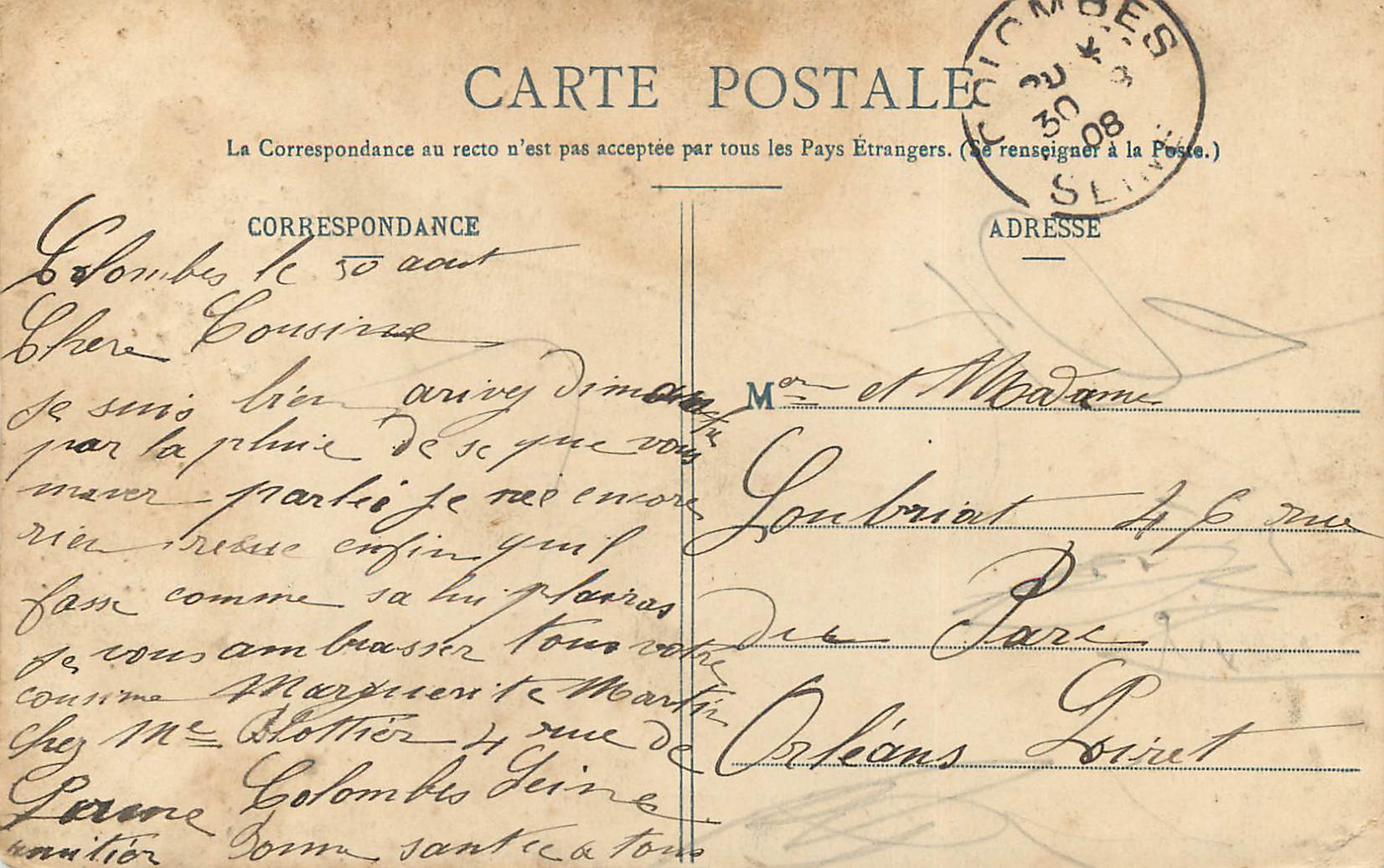 CPA Correze Troche Vue generale  — Back