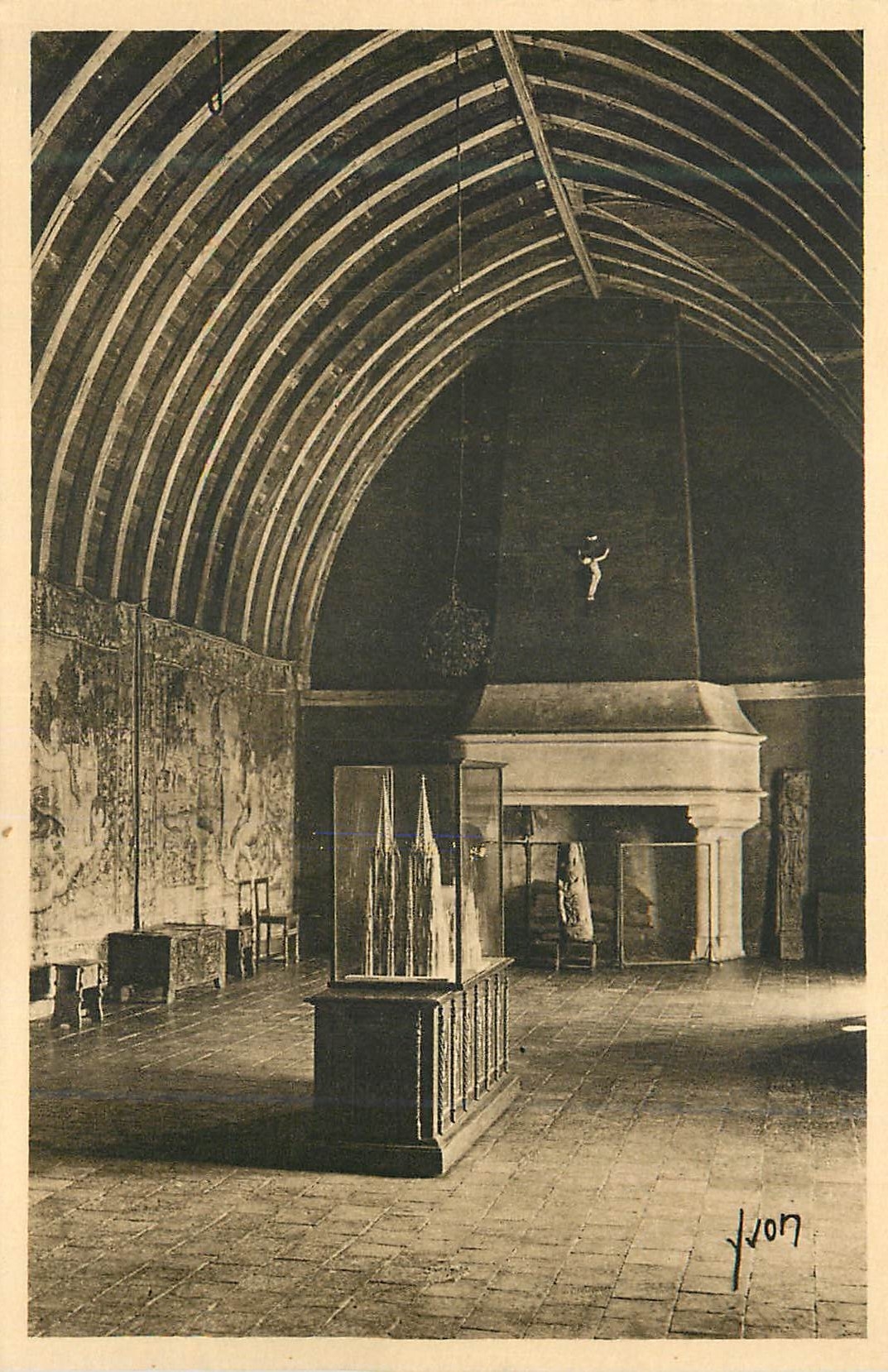 CPA Chateau de Langeais Interieur de la Chapelle 
