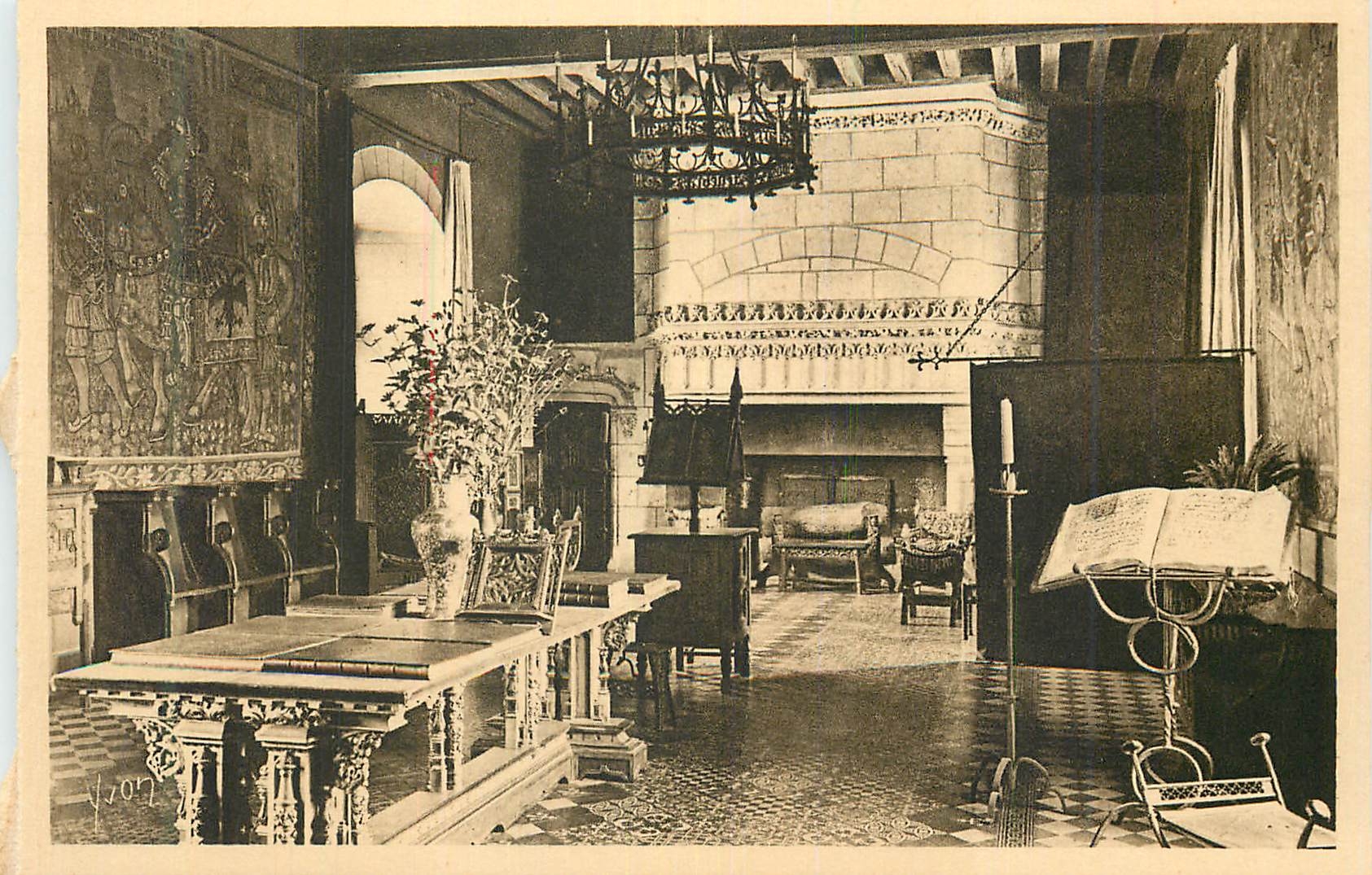CPA Chateau de Langeais Grand Salon ou fut celebre le mariage de Charles VIII 