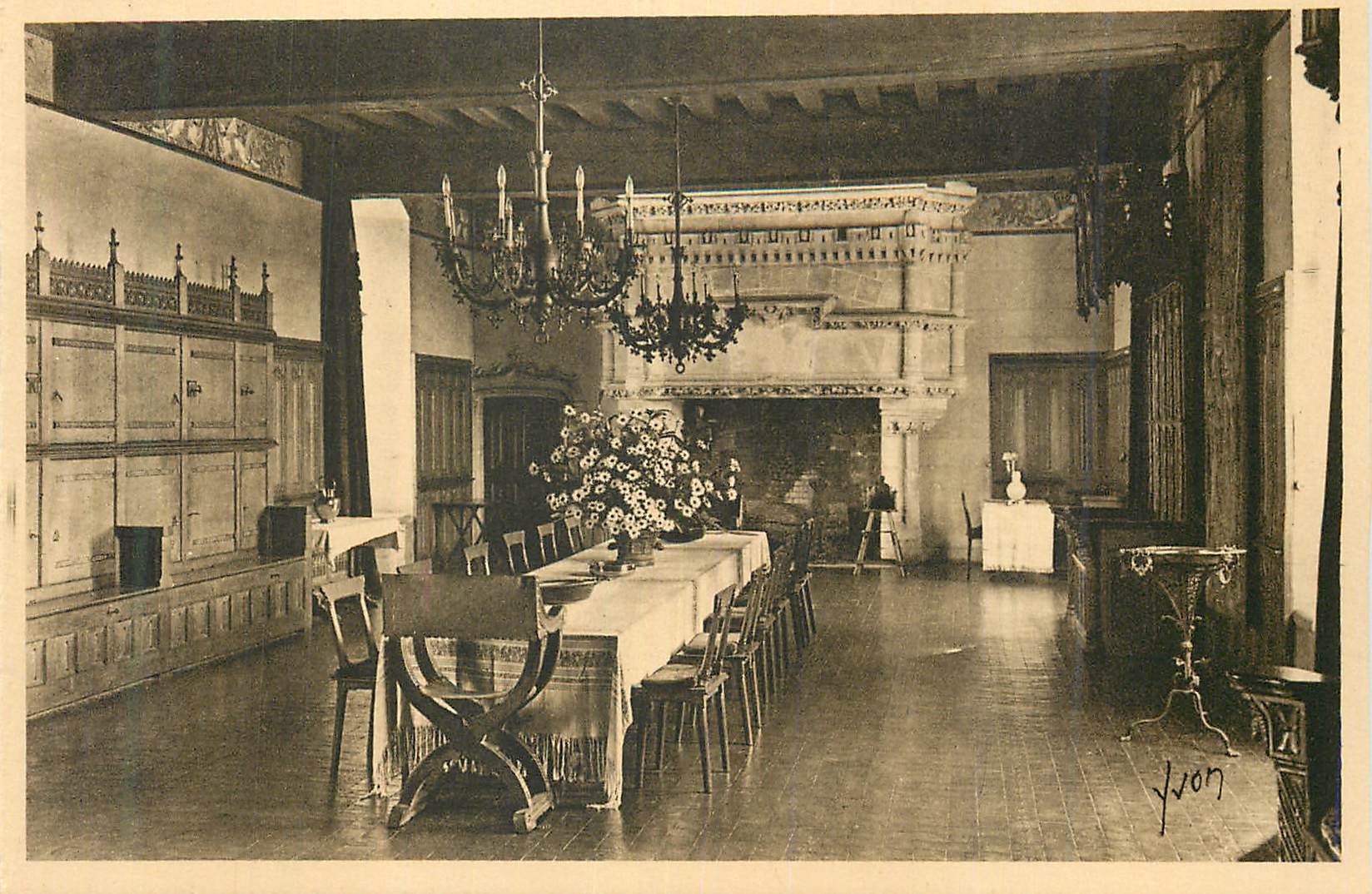 CPA Chateau de Langeais Salle a Manger ancienne Salle des Gardes 