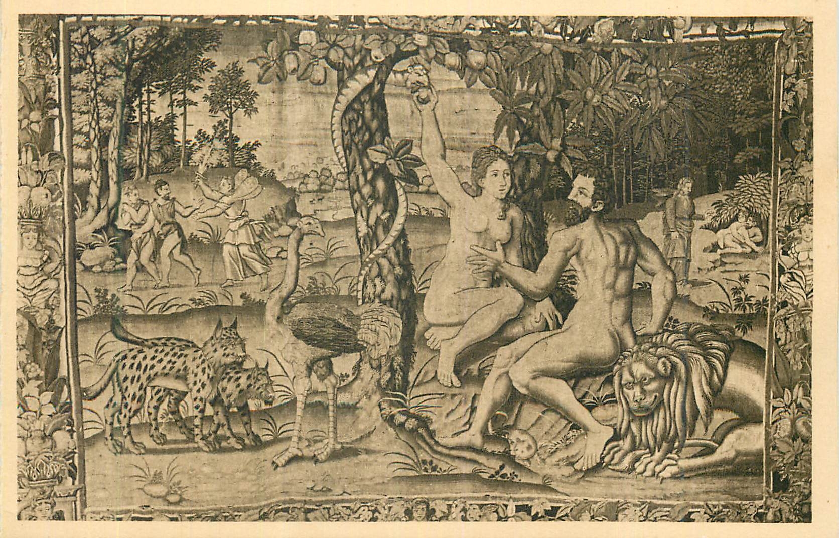 CPA Chateau de Langeais Tapisserie du XVI siecle La Tentation 