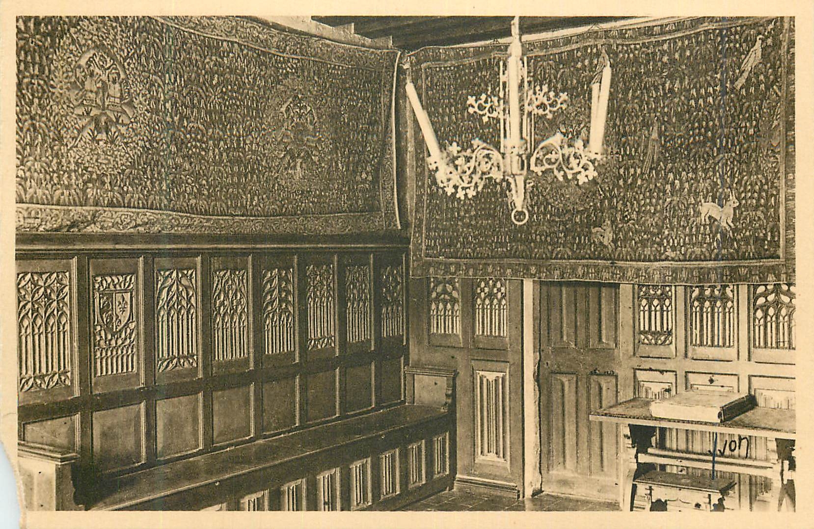 CPA Chateau de Langeais Petit Salon Boiseries peintes 