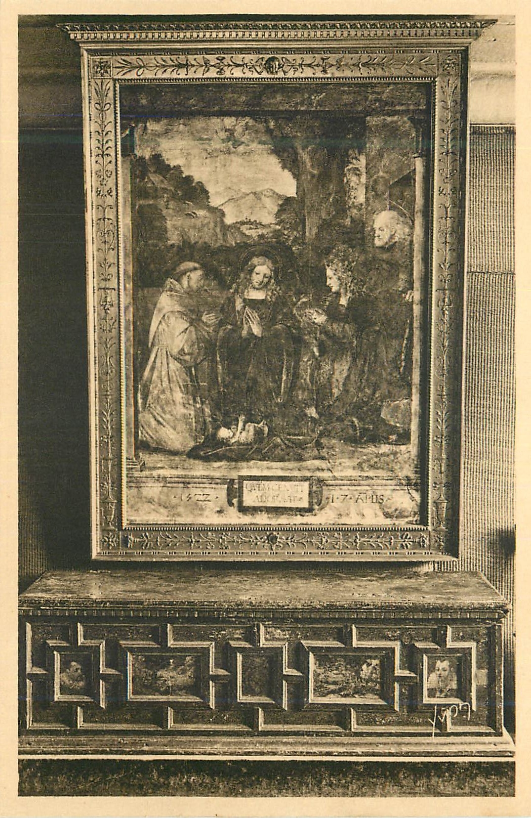 CPA Chateau de Langeais Fresque de Luini 
