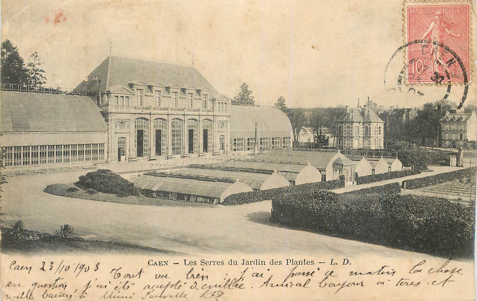 Caen — Les Serres du Jardin des Plantes — L. D.