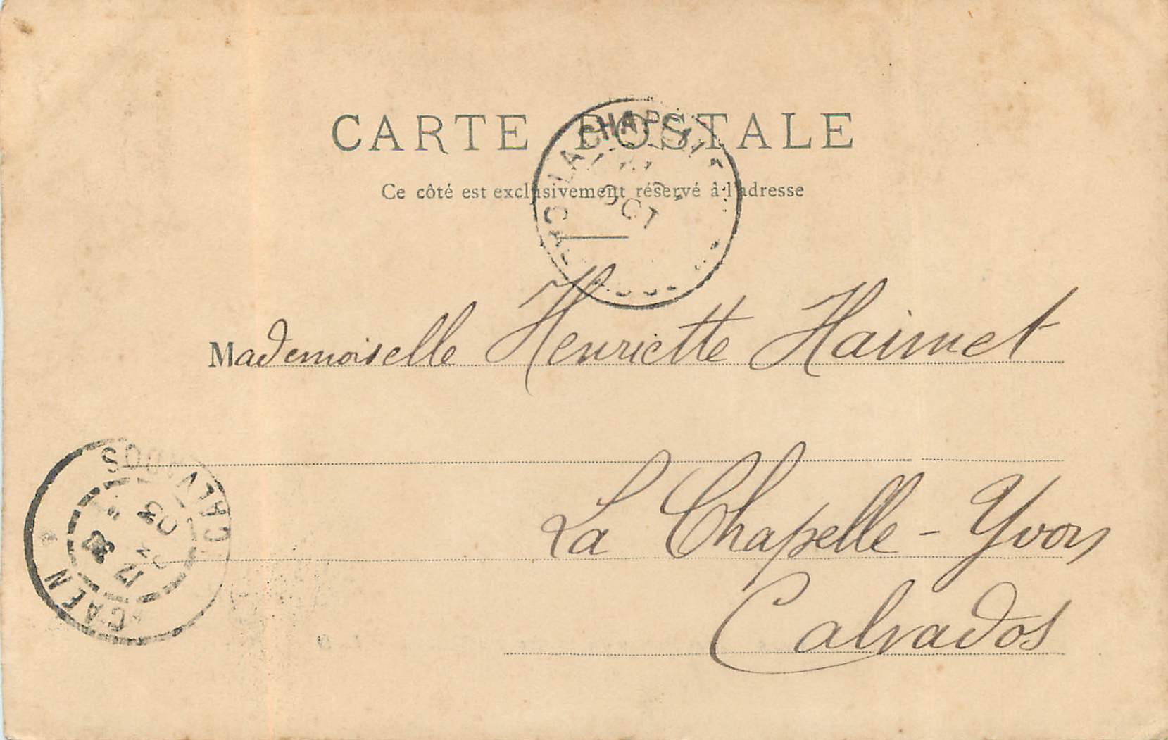 Caen — Les Serres du Jardin des Plantes — L. D. — Verso