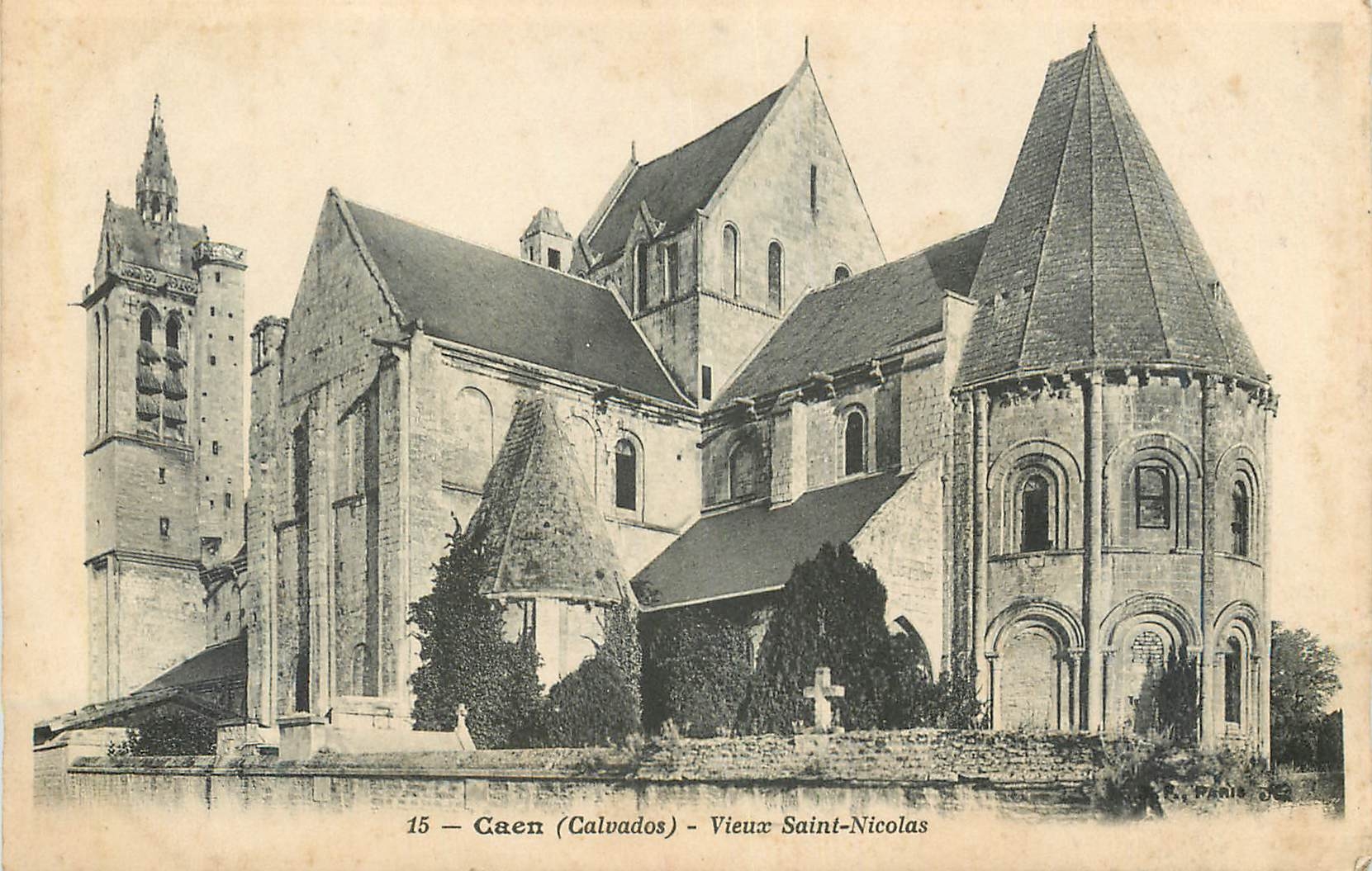 CPA Caen Calvados Vieux Saint Nicolas 