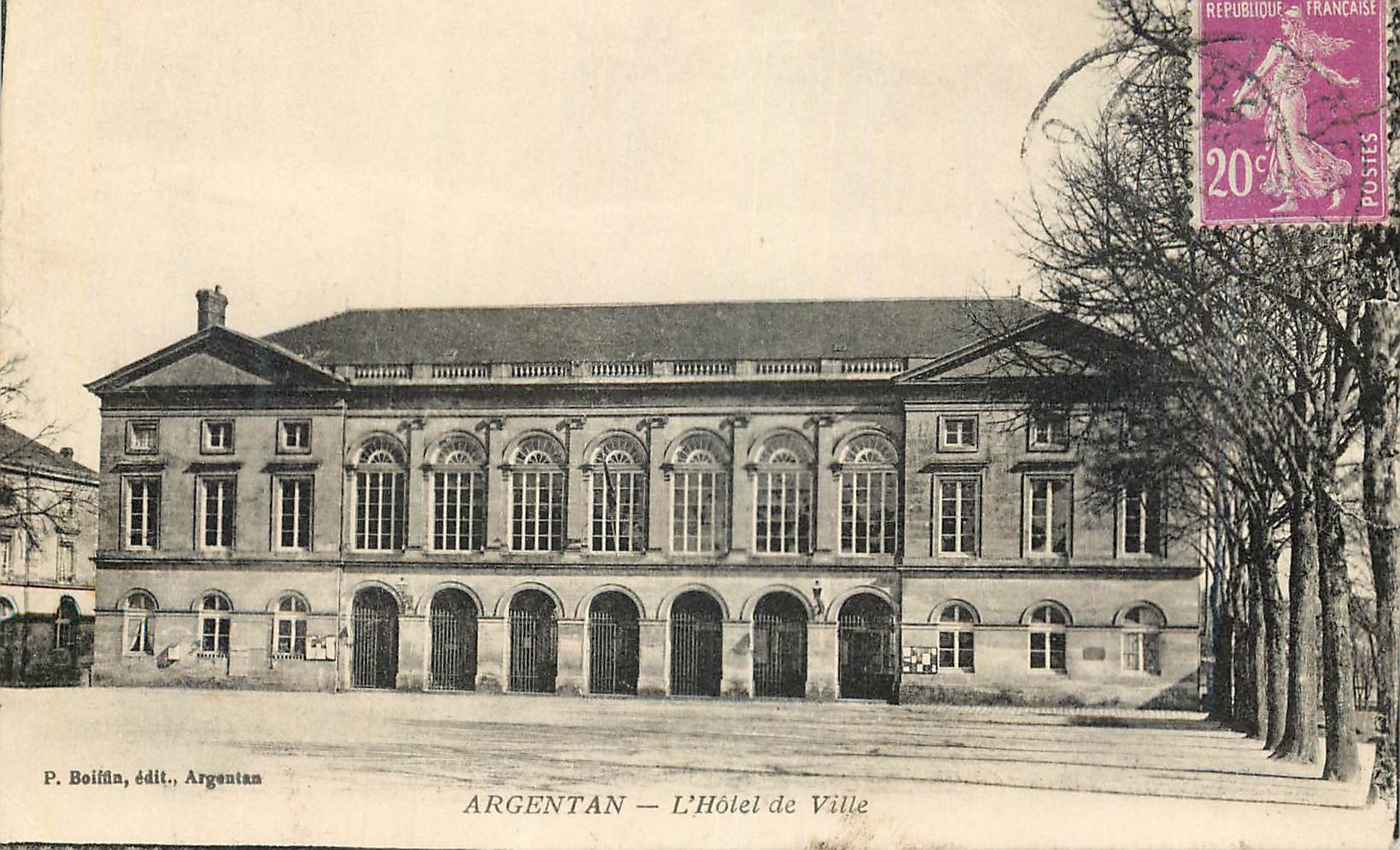 CPA Argentan L Hotel de Ville 