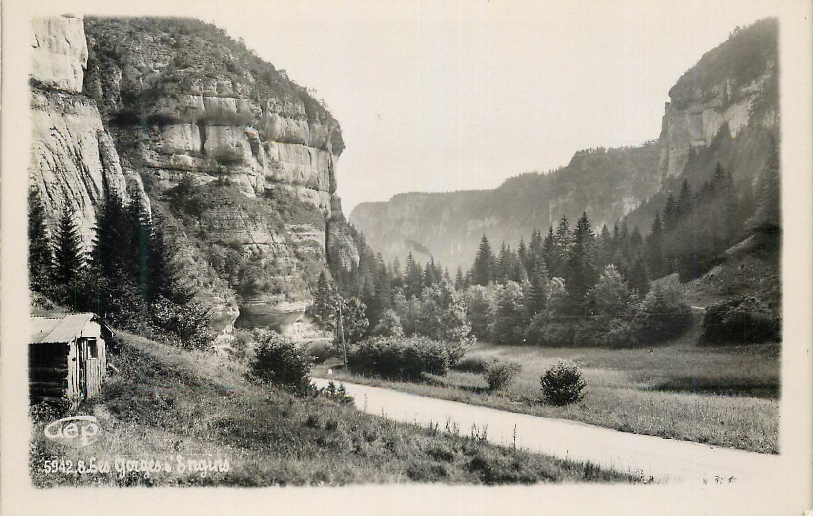 Les Gorges d'Engins — vue panoramique — éditeur C.A.P. n° 5942.8