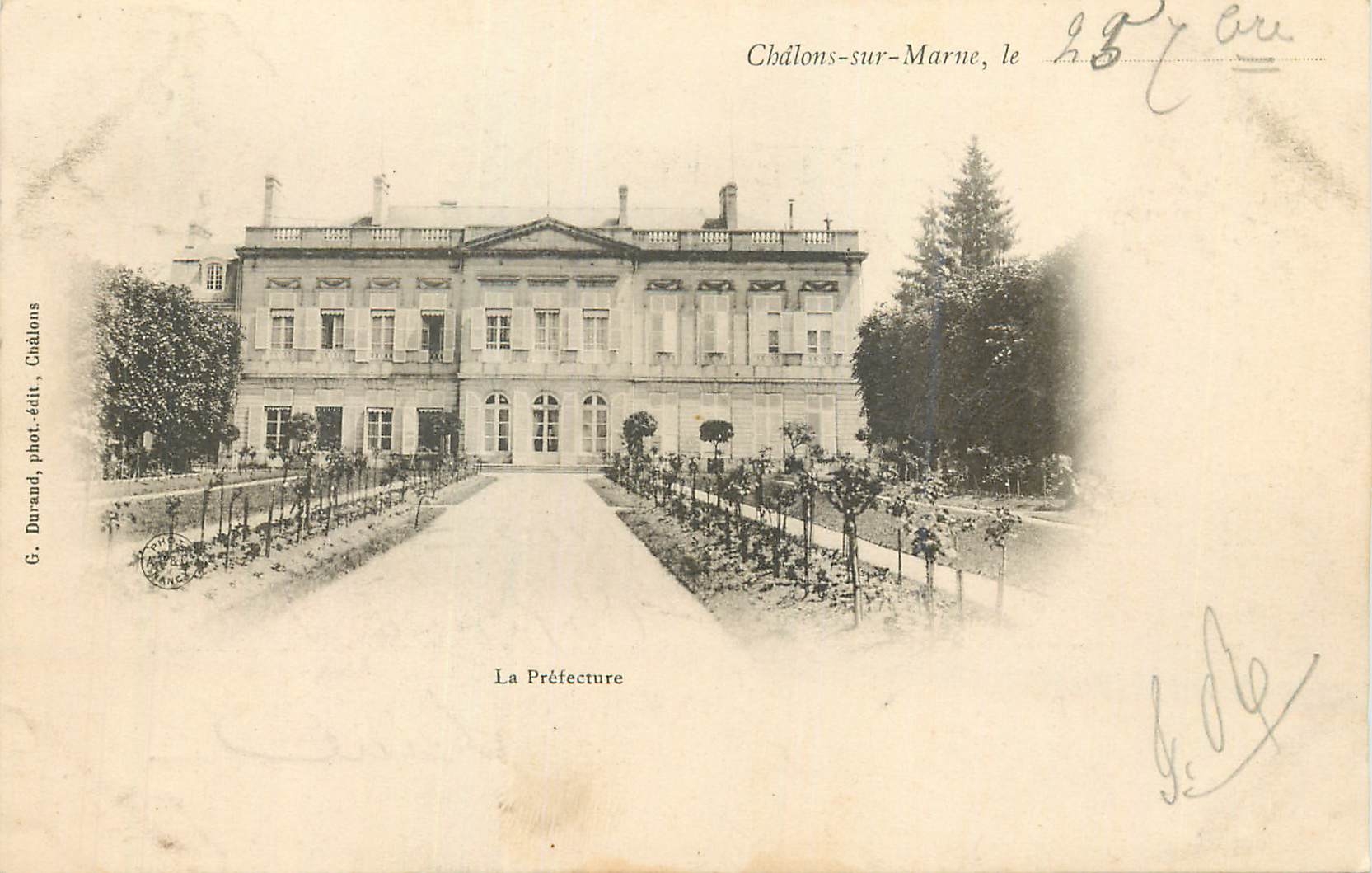 Châlons-sur-Marne — La Préfecture — G. Durand, fotografo-editore, Châlons