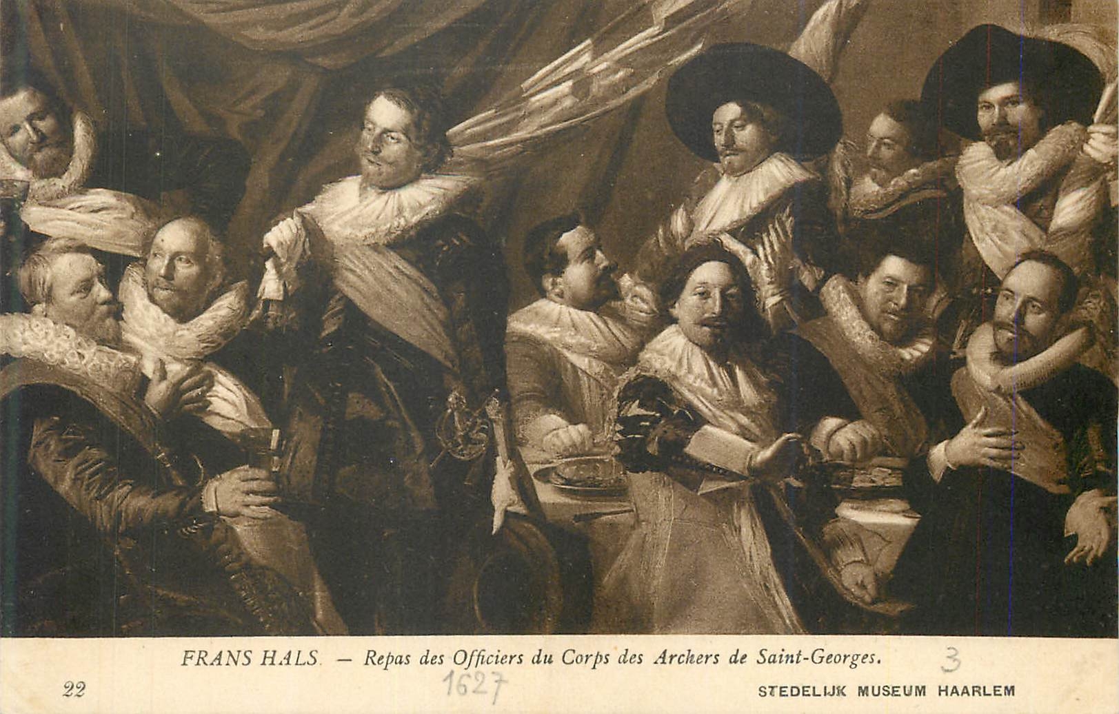 CPA Frans Hals Repas des Officiers du Corps des Archers de Saint Georges Stedelijk Museum Haarlem 