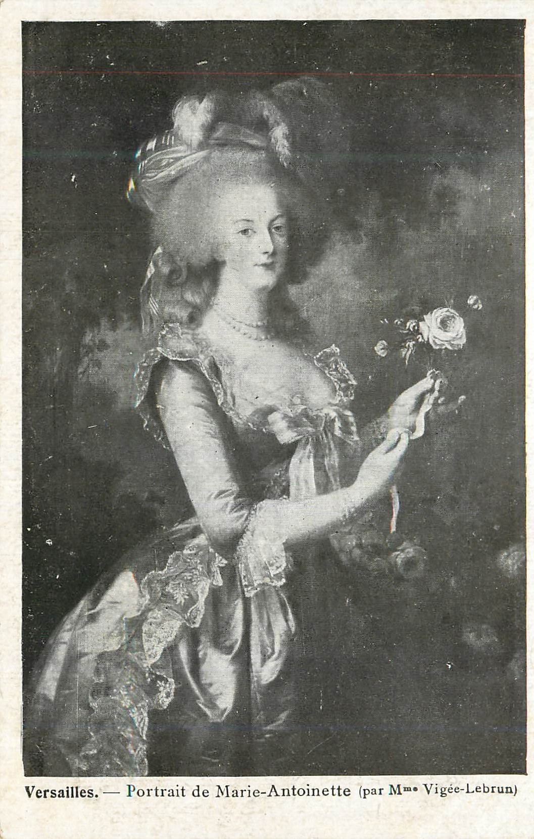 CPA Versailles Portrait de Marie Antoinette Vigee Lebrun