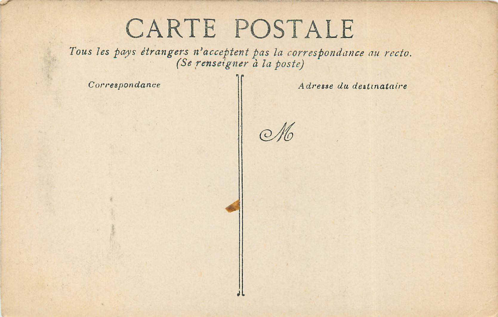 Palais de Versailles — Escalier de Marbre dit de la Reine — Cliché A. BOURDIER — Verso