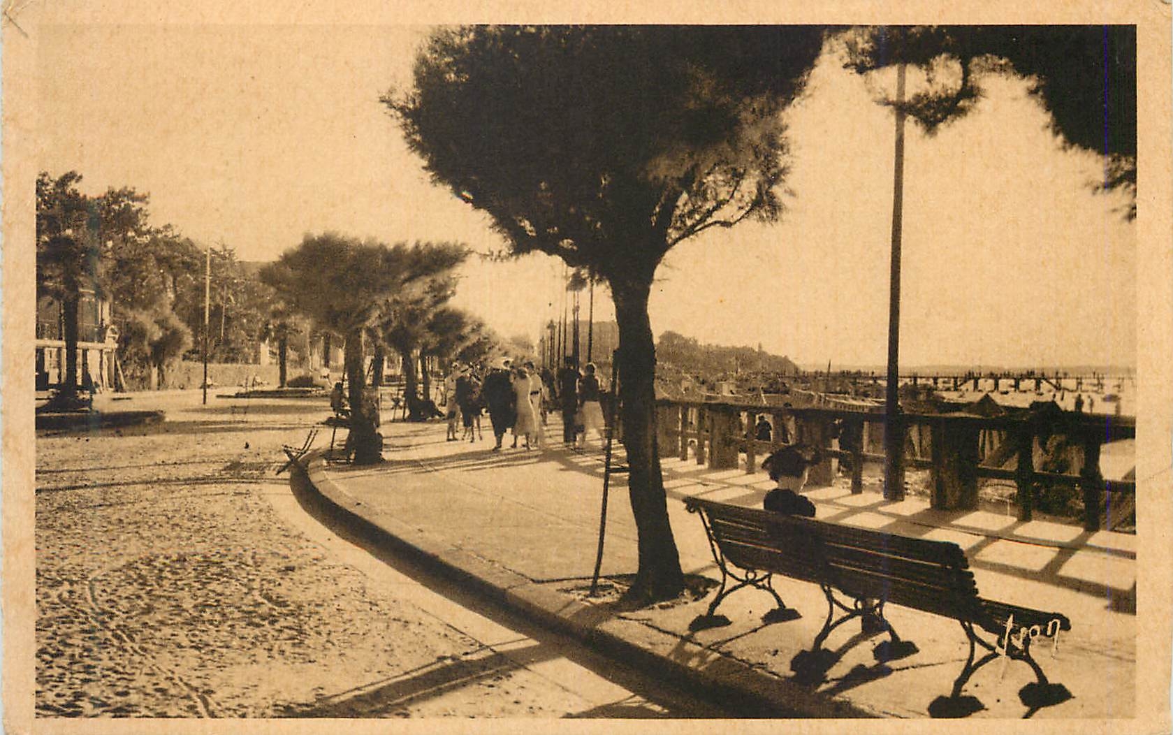 CPA Arcachon Gironde Le boulevard promenade 