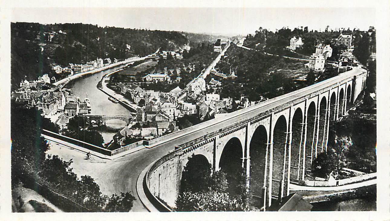 Dinan - Le Viaduc et Vue générale de la Coulée de la Rance
