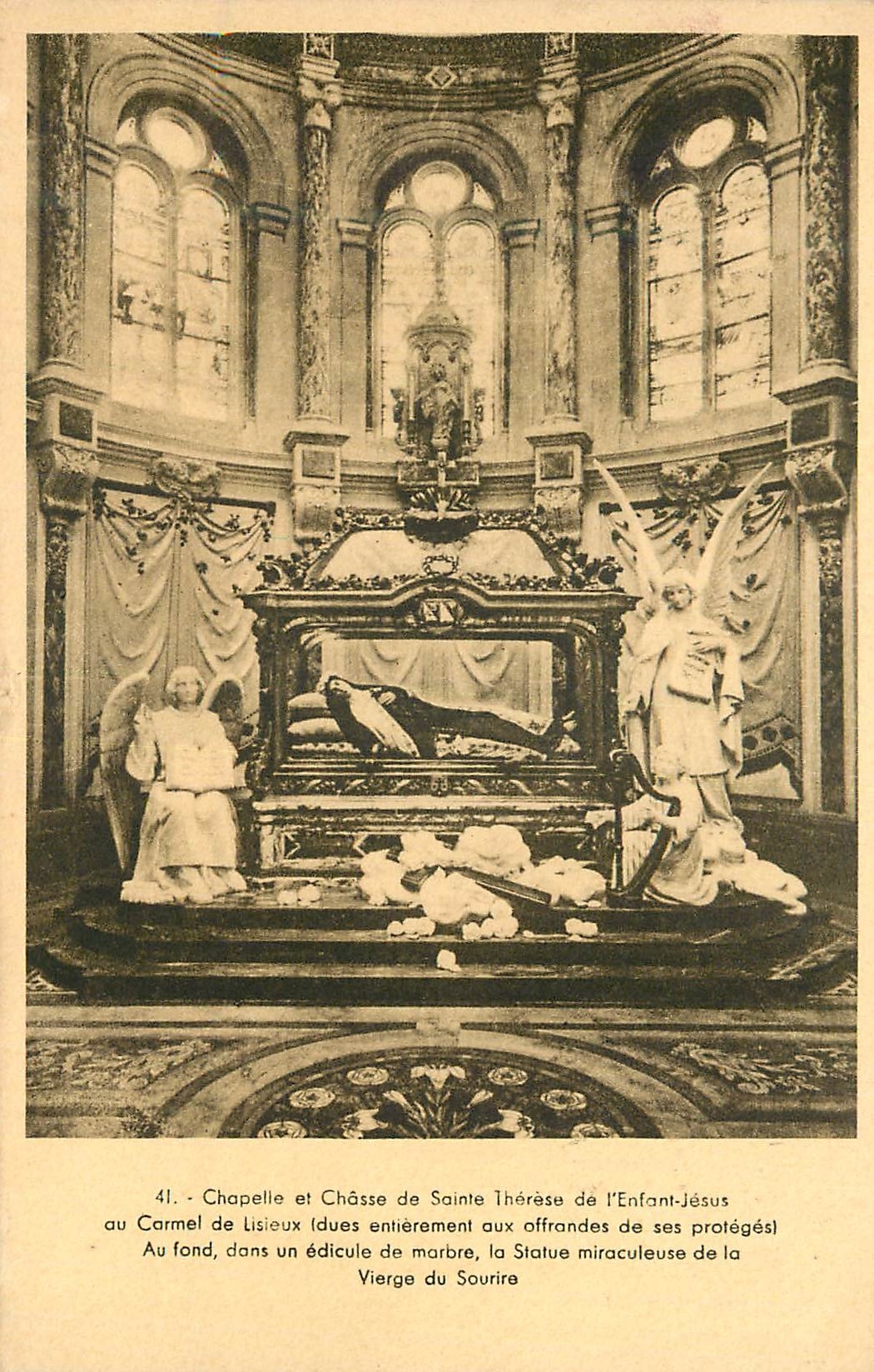 Chapelle et Châsse de Sainte Thérèse de l'Enfant-Jésus — Lisieux — éditeur non visible, n° 41