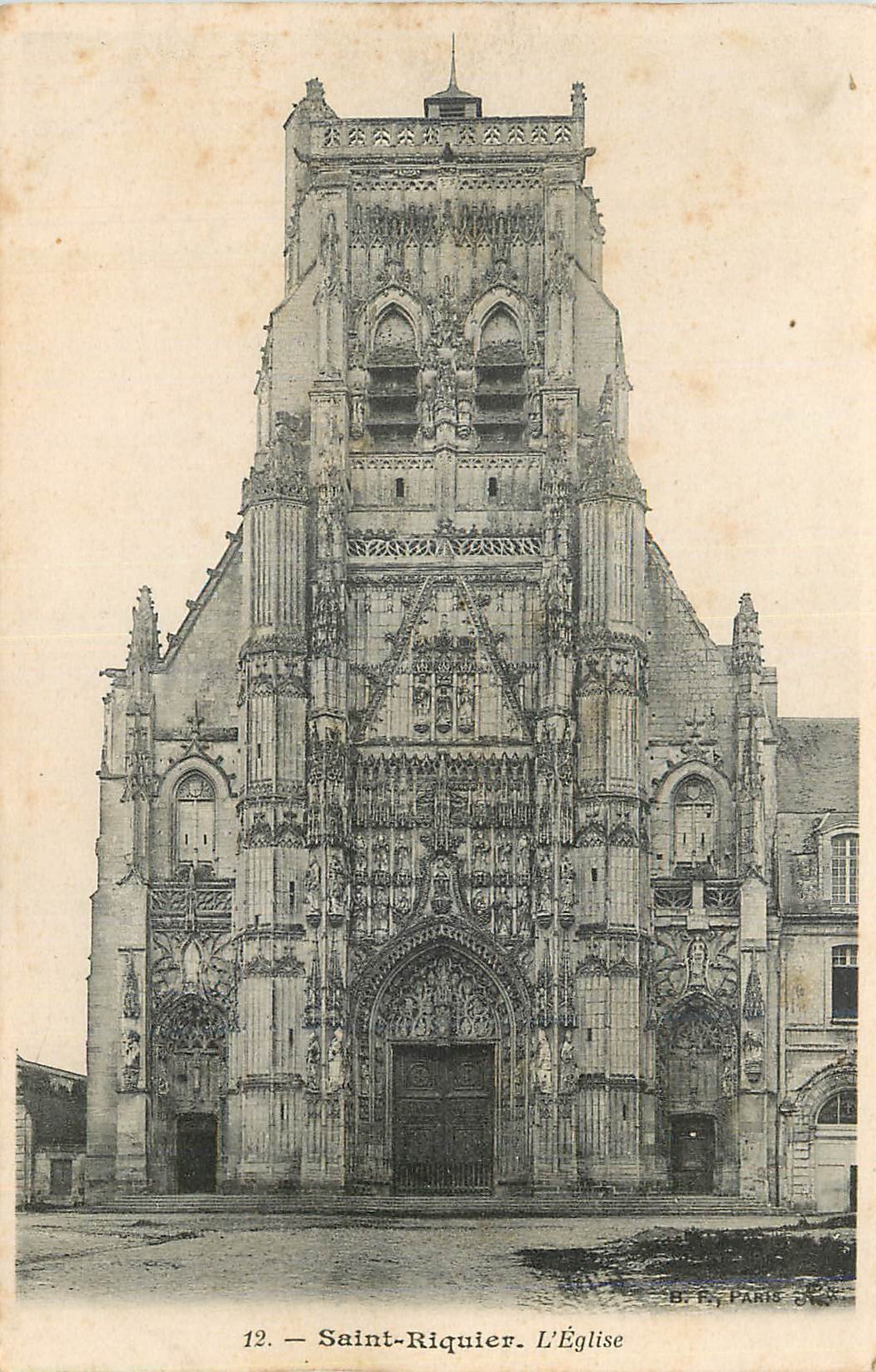 CPA Saint Riquier L Eglise 