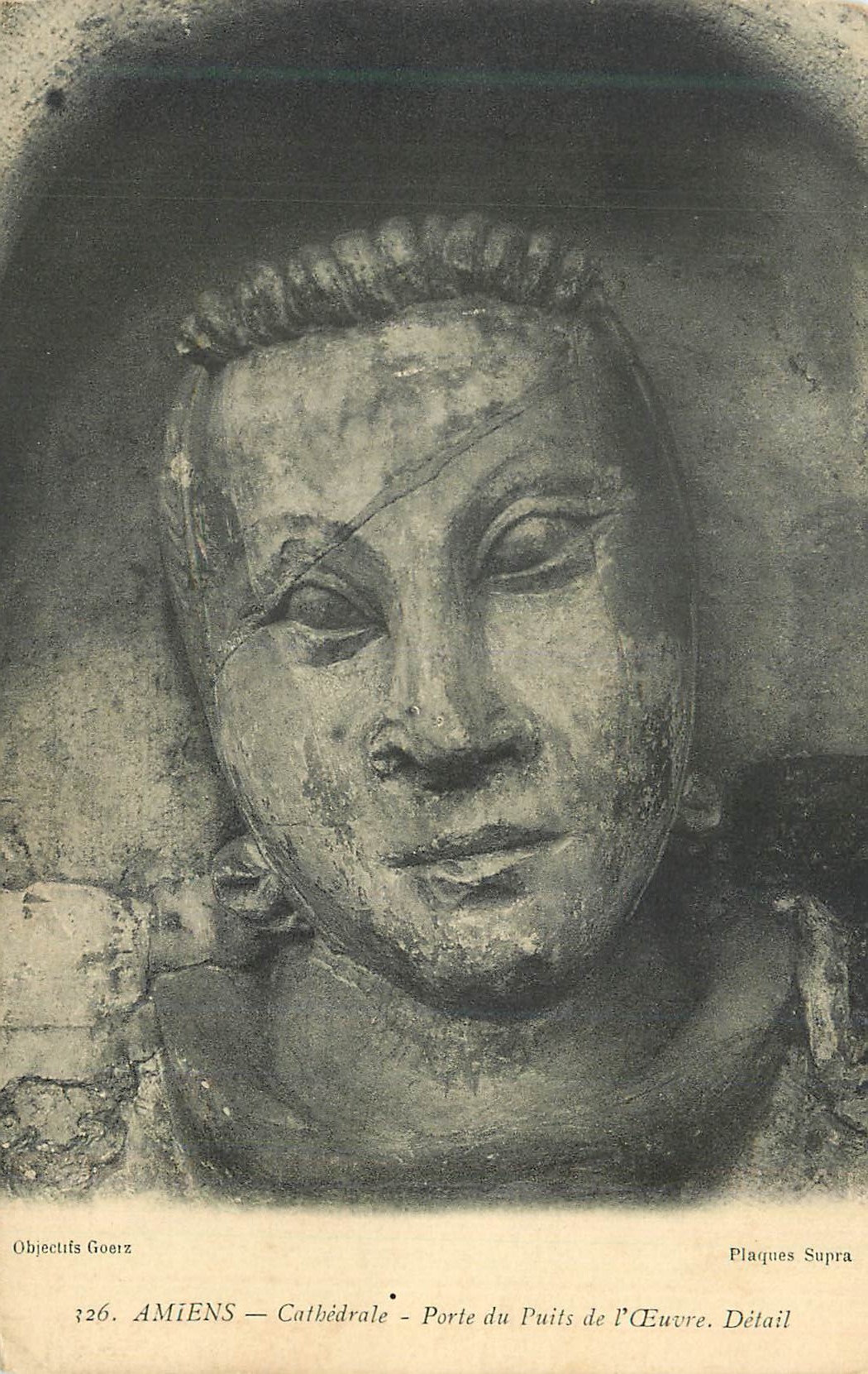CPA Amiens Cathedrale Porte du Puits de l oeuvre Detail 