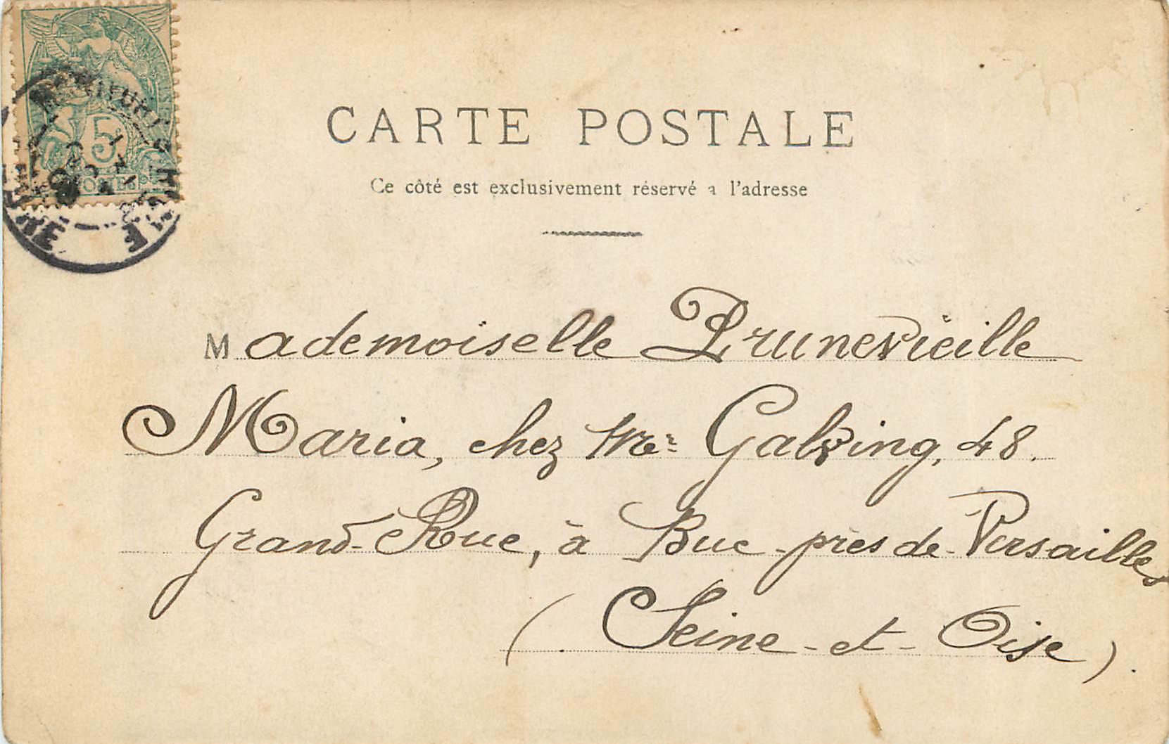 Coiffes d'hier — Saint-Lô — La Normandie — La C.P.A. Paris — Rückseite